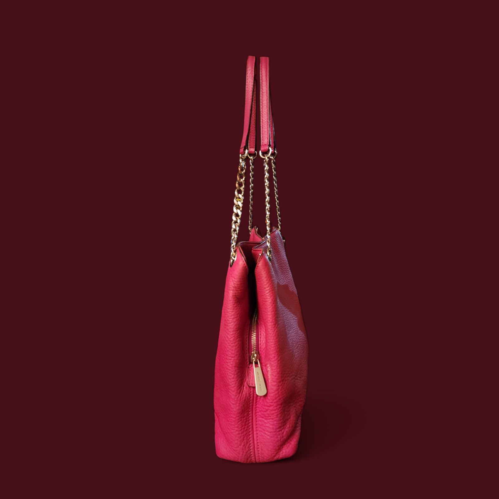 Michael Kors Michael Kors fushia pebbled leather shoulder bag. Size ONE SIZE - 10 Thumbnail