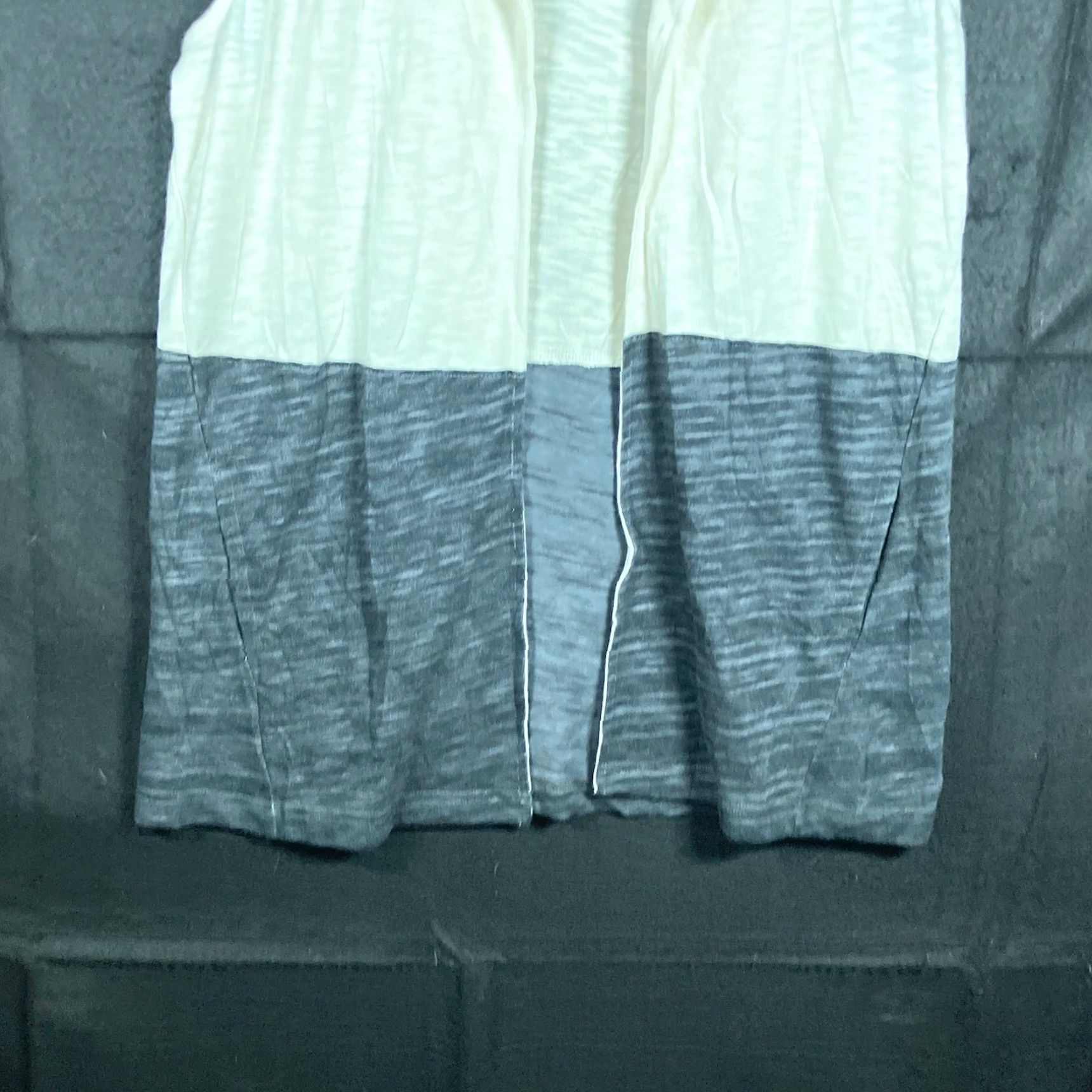 Talbots T by Talbots Womens Sweater Cream Gray Open Vest Shawl Collar Medium Size M / US 6-8 / IT 42-44 - 3 Thumbnail