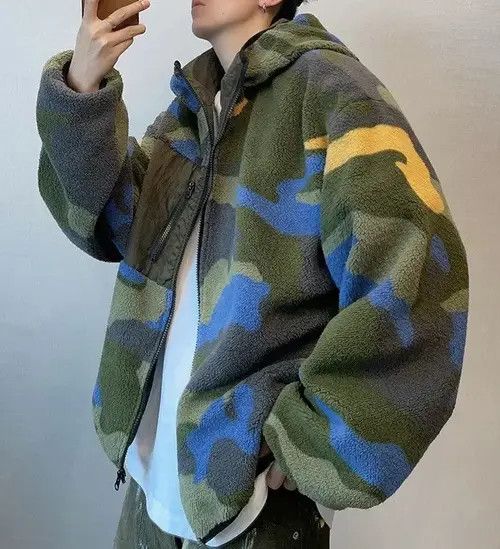 VIBE Vintage Street Hip Hop Camouflage Warm Hooded Jacket Coat Size US L / EU 52-54 / 3 - 3 Thumbnail