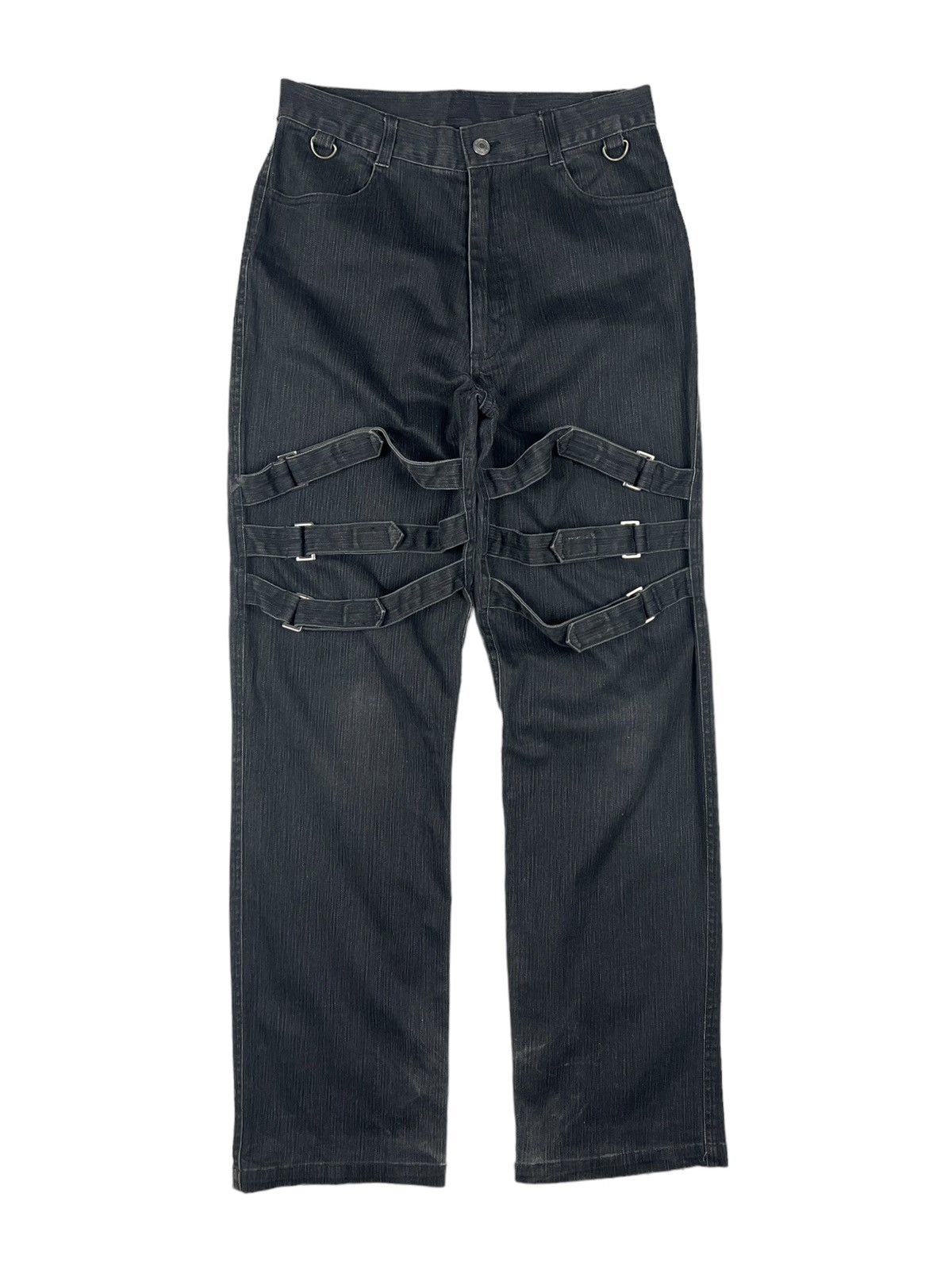 Japanese Brand Slash Number 🇯🇵 Bondage Denim Size US 29 - 6 Thumbnail