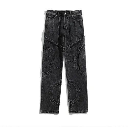 Designer Black washed Distressed jeans Opium style Size US 31 - 4 Thumbnail