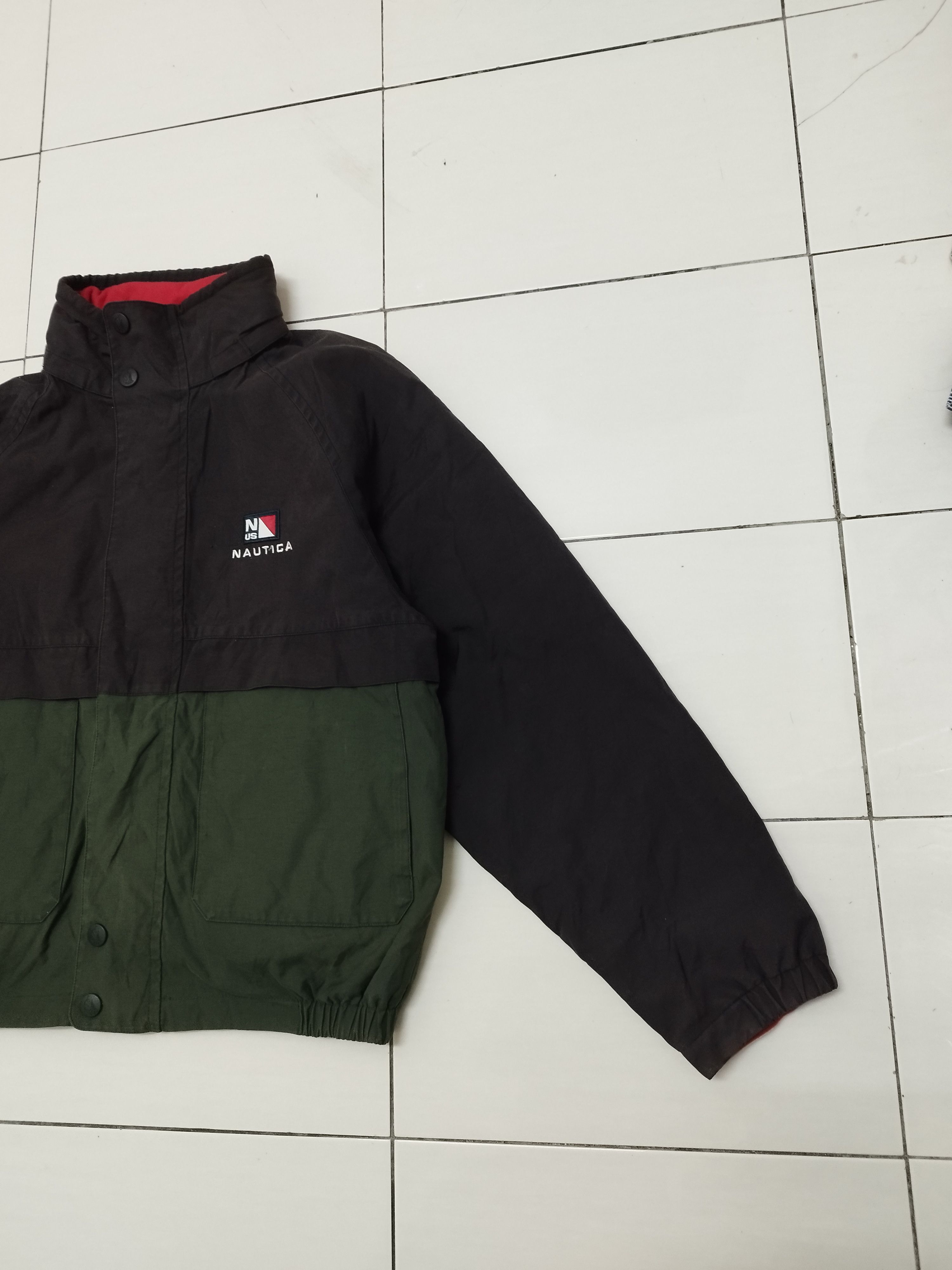 Nautica × Vintage Distressed Vintage Nautica Reversible Coat, 1980s Spell Out Size US L / EU 52-54 / 3 - 3 Thumbnail