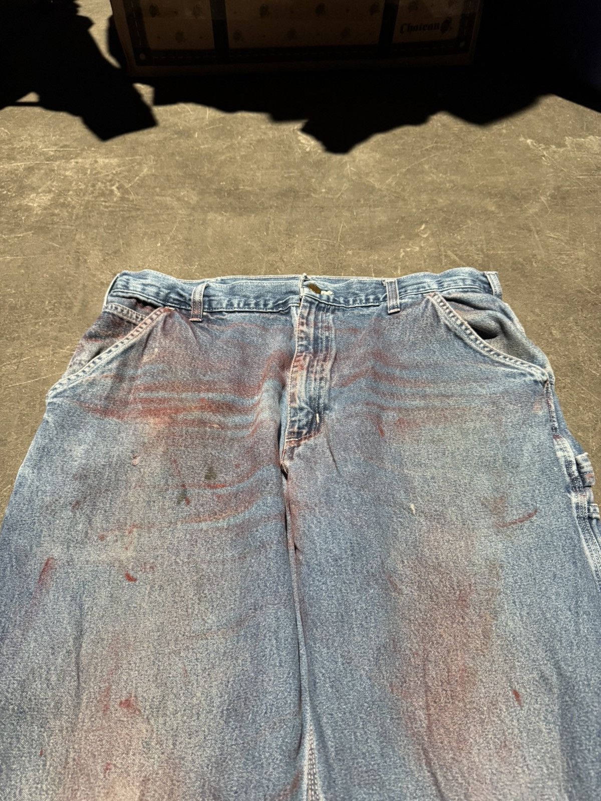 Carhartt × Vintage Vintage Distressed Carhartt Denim Carpenter Jeans Size 36x34 Size US 36 / EU 52 - 7 Thumbnail