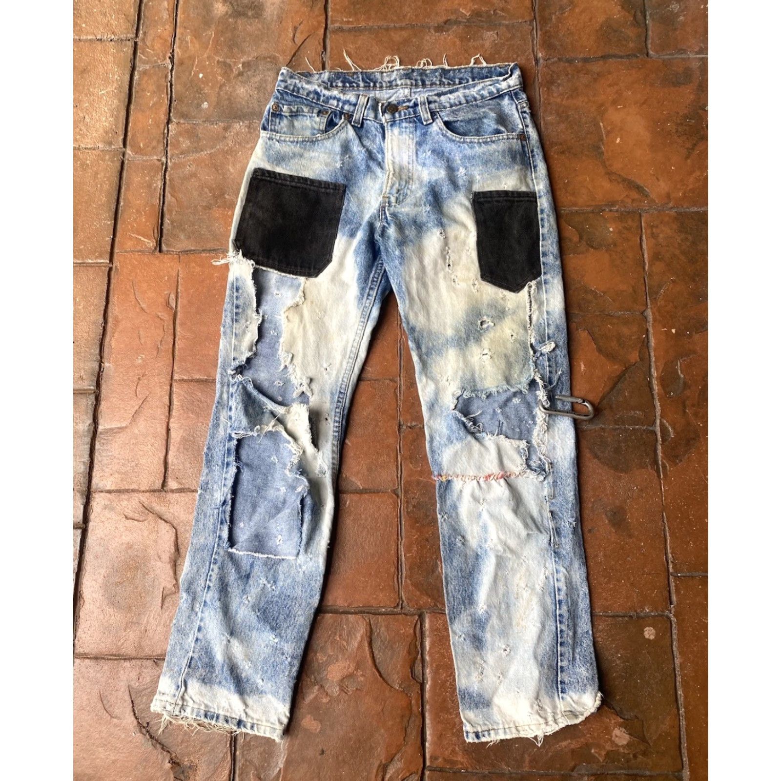 Levi's VINTAGE Levi's 506 Harley Davidson Jeans 32x30 Distressed USA Jeans Men 90s Western, 5-Pocket, Regular Fit, Blue, Denim, Levi's, USA, 90s, Preppy Size US 32 / EU 48 - 3 Thumbnail
