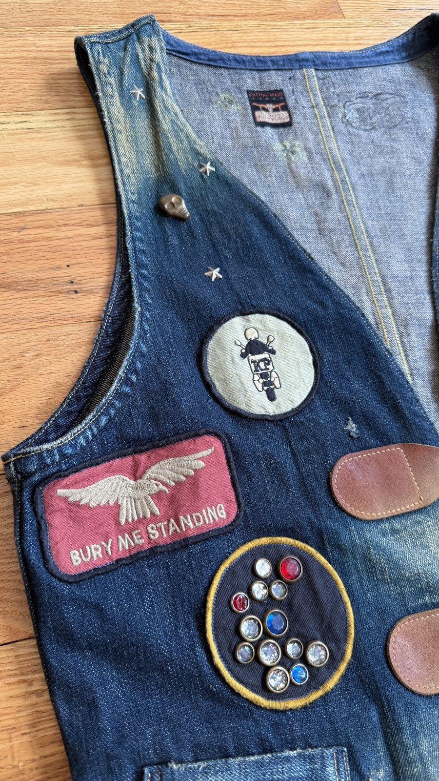 Kapital Kapital Denim Biker Vest Size US L / EU 52-54 / 3 - 3 Thumbnail