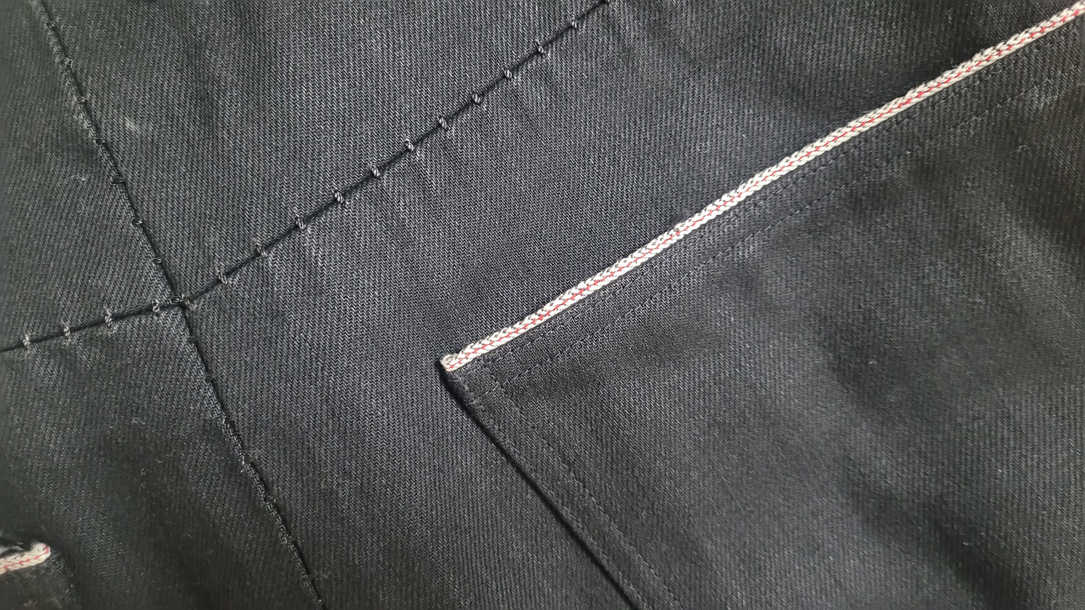 Leopold Bossert Leopold Bossert overlock Jeans taped seams sz 48 black