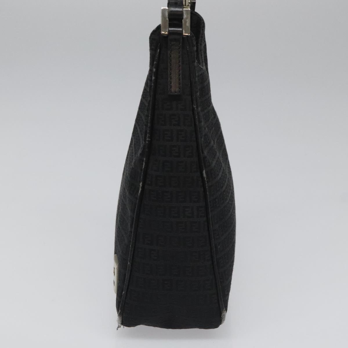 Fendi FENDI Zucchino Canvas Shoulder Bag Black Size ONE SIZE - 4 Thumbnail