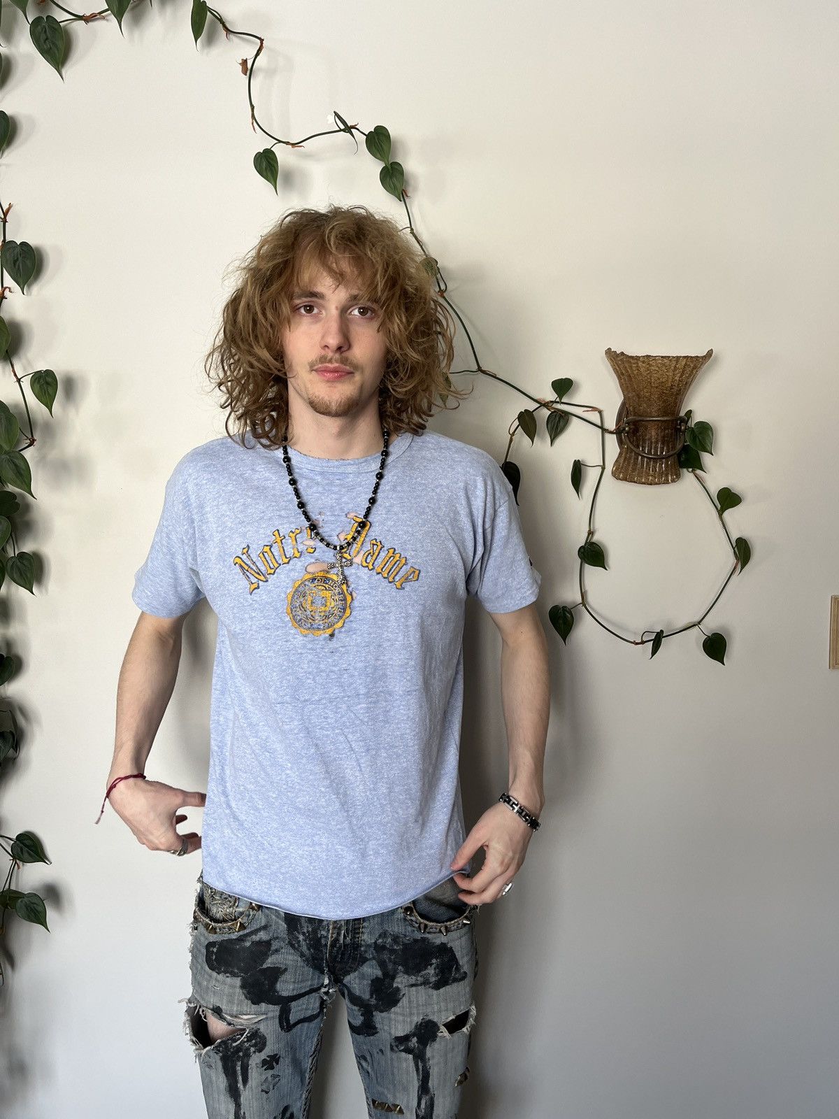 Other Sick vintage thrashed notre dame tee shirt Size US M / EU 48-50 / 2 - 2 Thumbnail