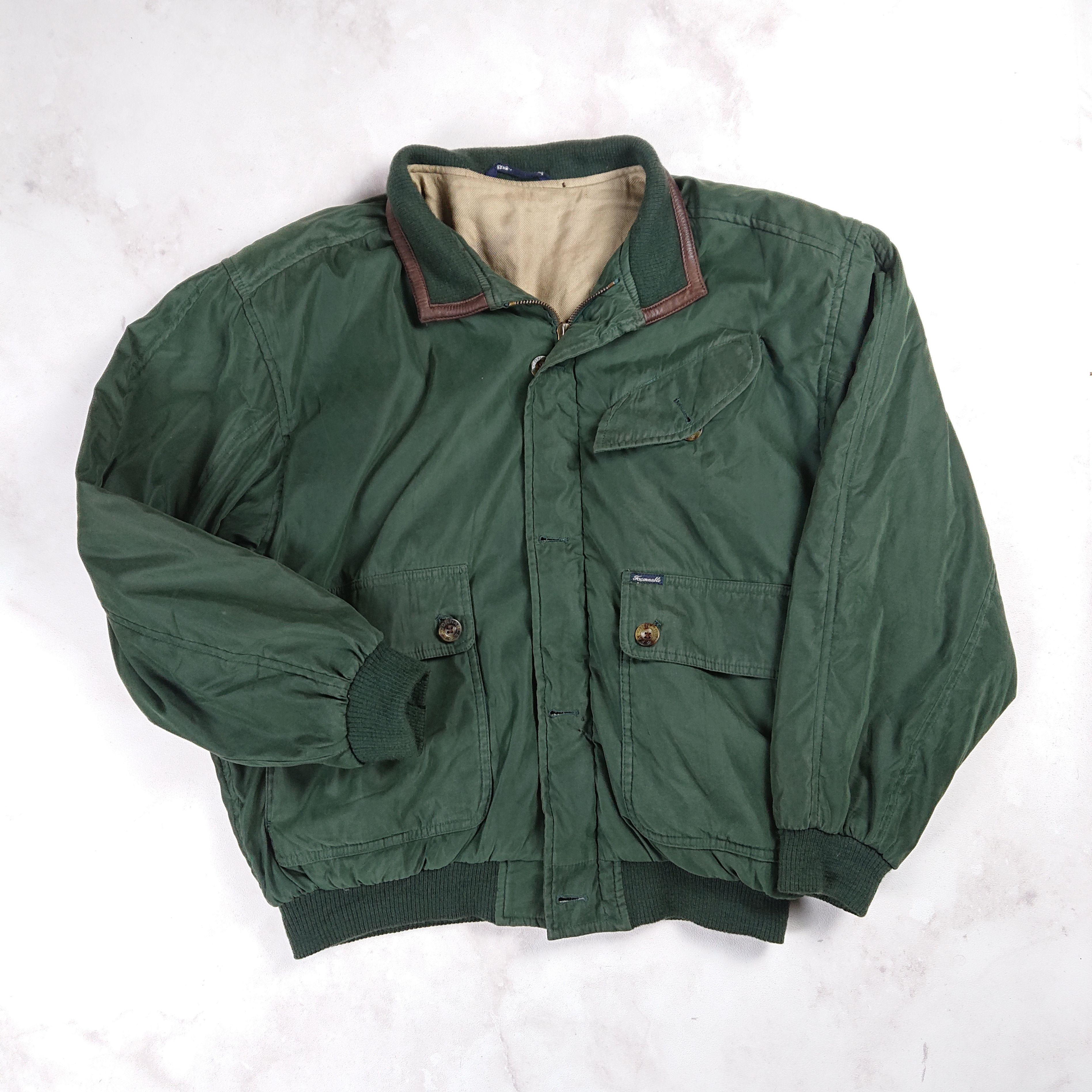 image of Harington Faconnable Jacket in Army Green, Men's (Size Large)