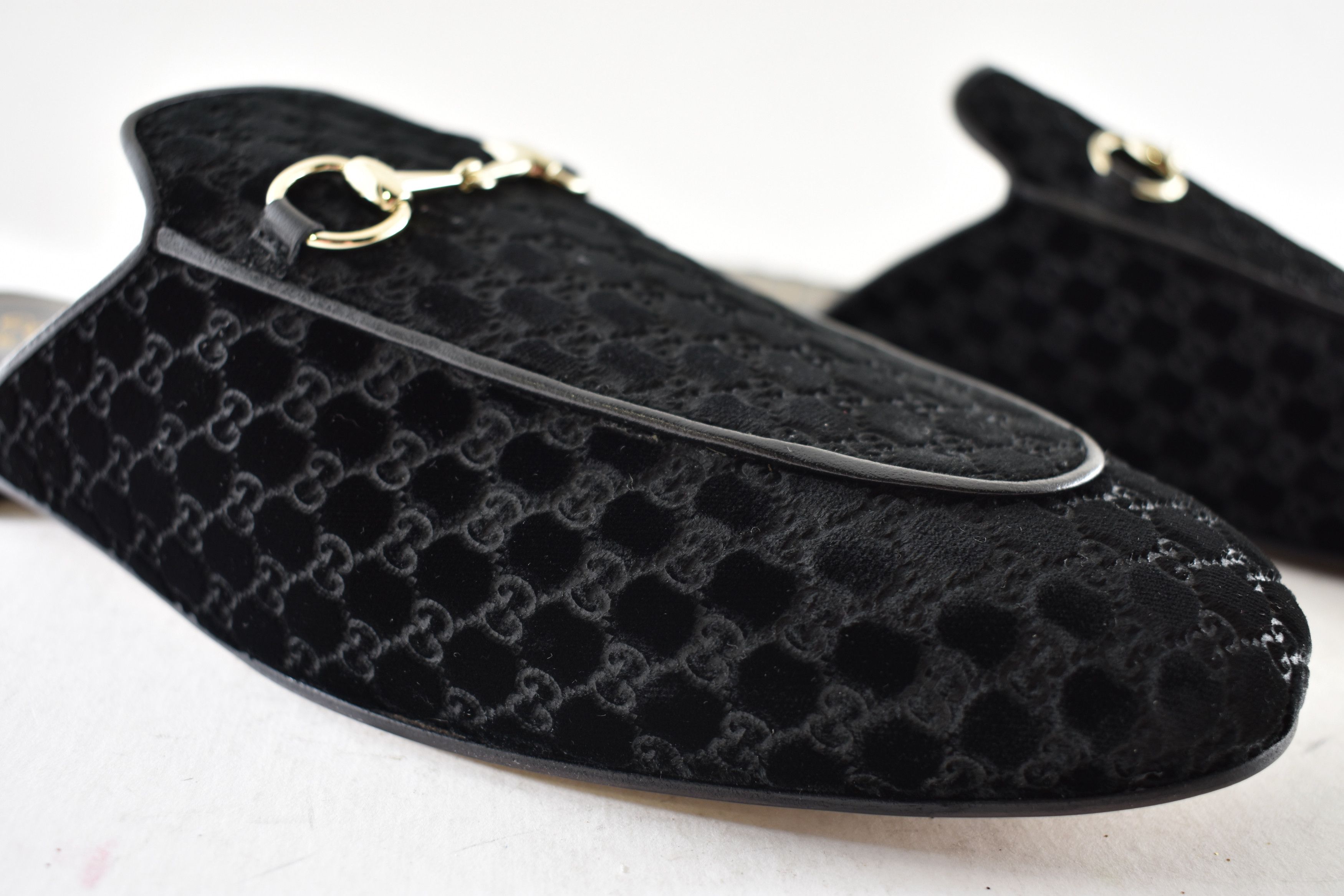 Gucci Princetown Velvet Backless Slide Loafer Mule Slipper Flat 41 Size US 11 / IT 41 - 8 Thumbnail