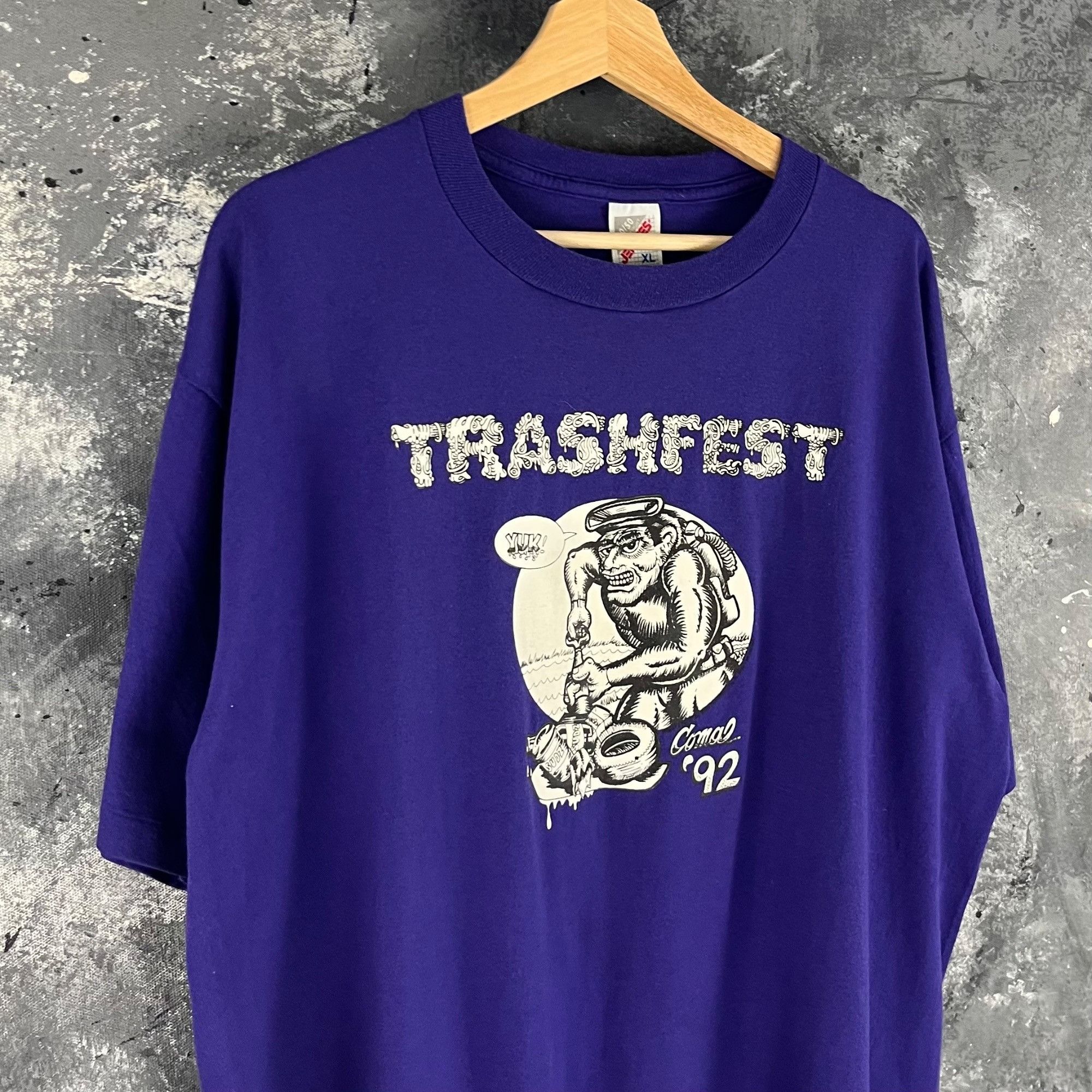 Vintage Vintage 1992 Trashfest metal shirt Size US XL / EU 56 / 4 - 2 Thumbnail