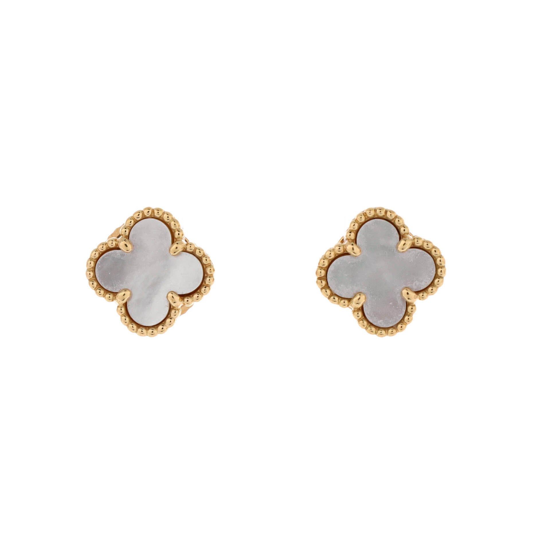 Van Cleef & Arpels Sweet Alhambra Stud Earrings Size ONE SIZE - 1 Thumbnail