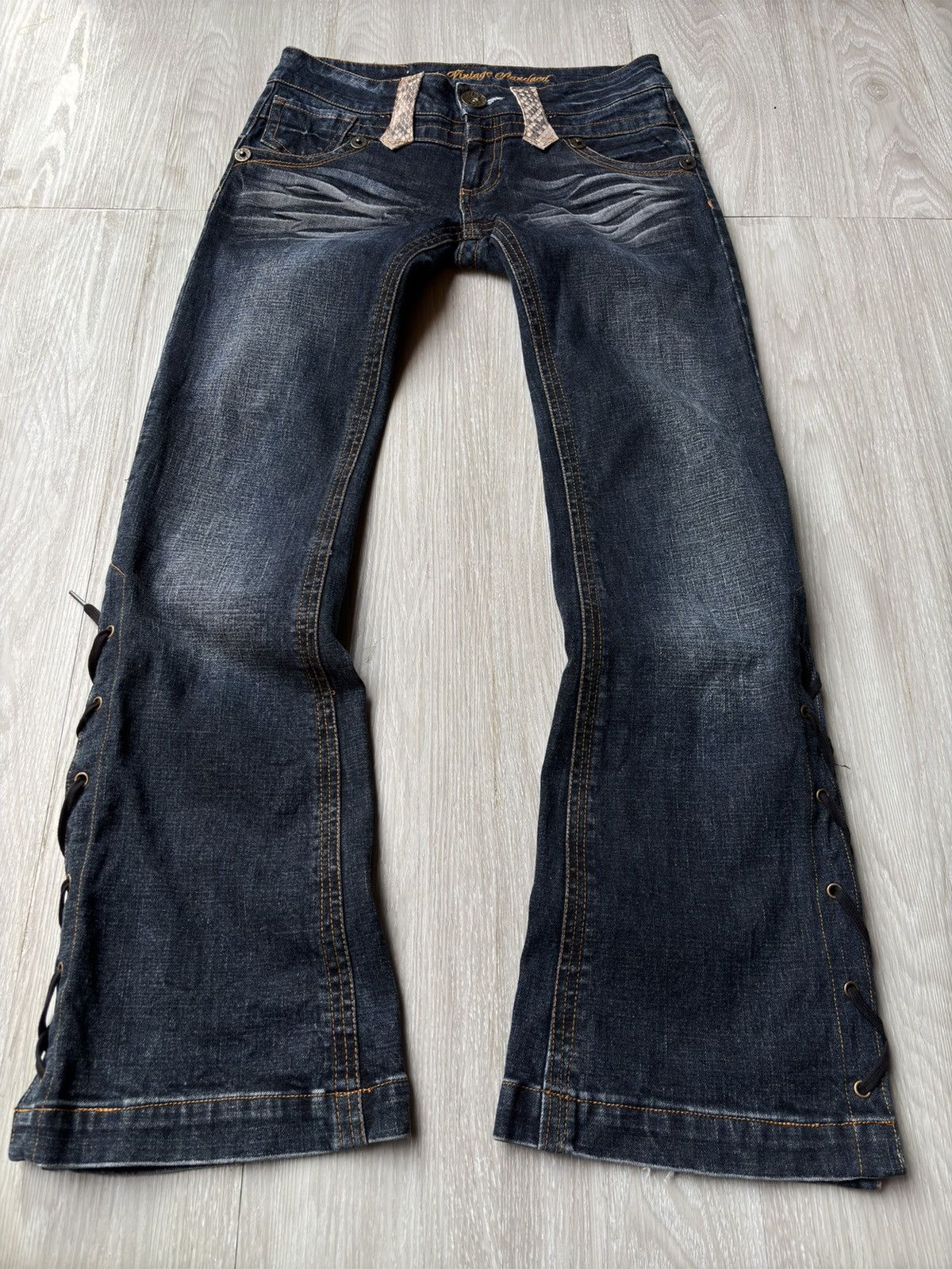 Tornado Mart Leather Flares | Grailed