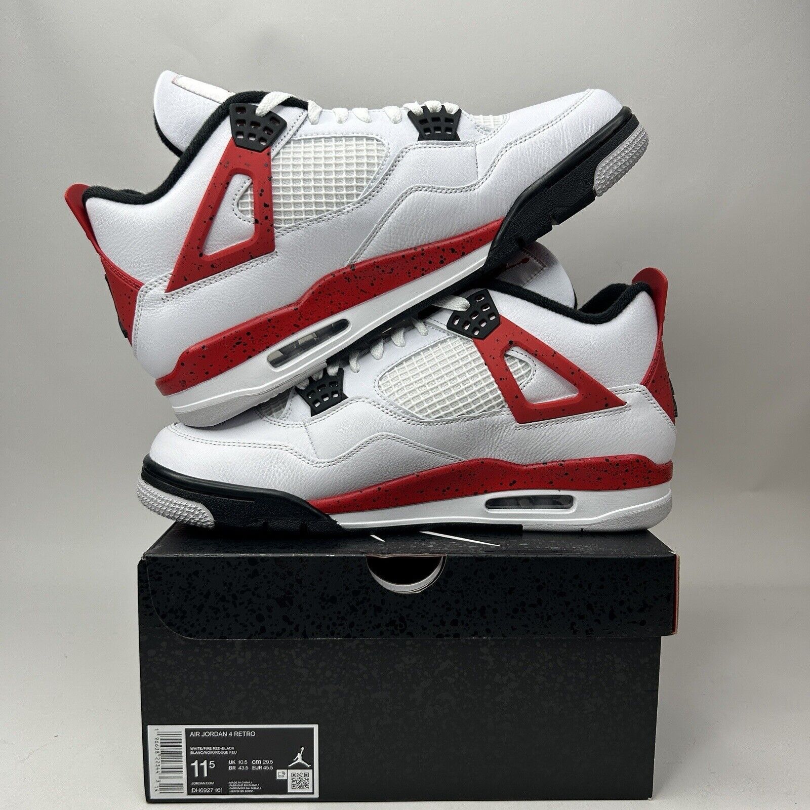 Jordan Brand Nike Air Jordan 4 Retro “Red Cement” 2023 Size US 11.5 / EU 44-45 - 3 Thumbnail