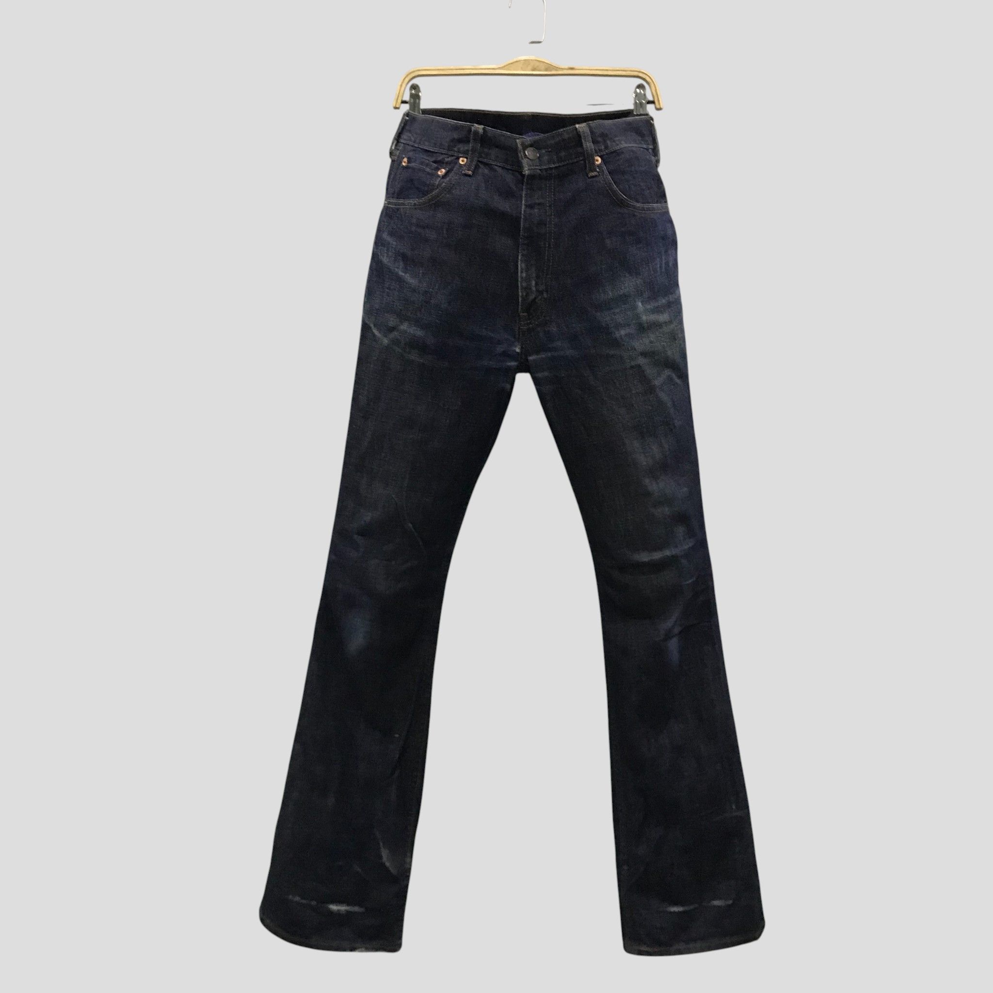 Levi's Vintage 90s Levi’s 516 Denim Blue Dark Wash Bootcut Jeans Size US 34 / EU 50 - 1 Thumbnail