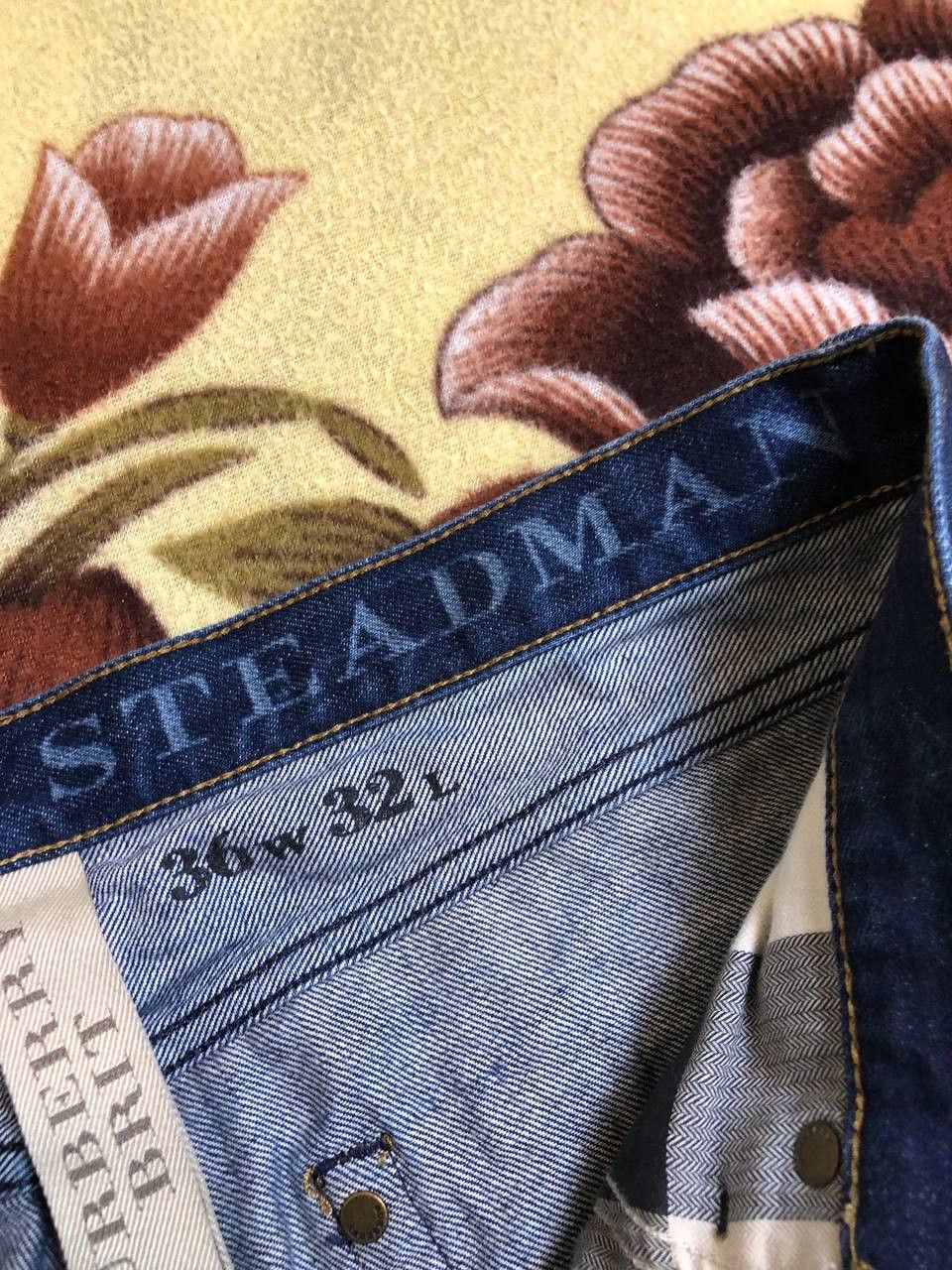 Burberry Burberry Brit Steadman Blue Jeans Button Fly Mens Denim Size US 36 / EU 52 - 9 Thumbnail