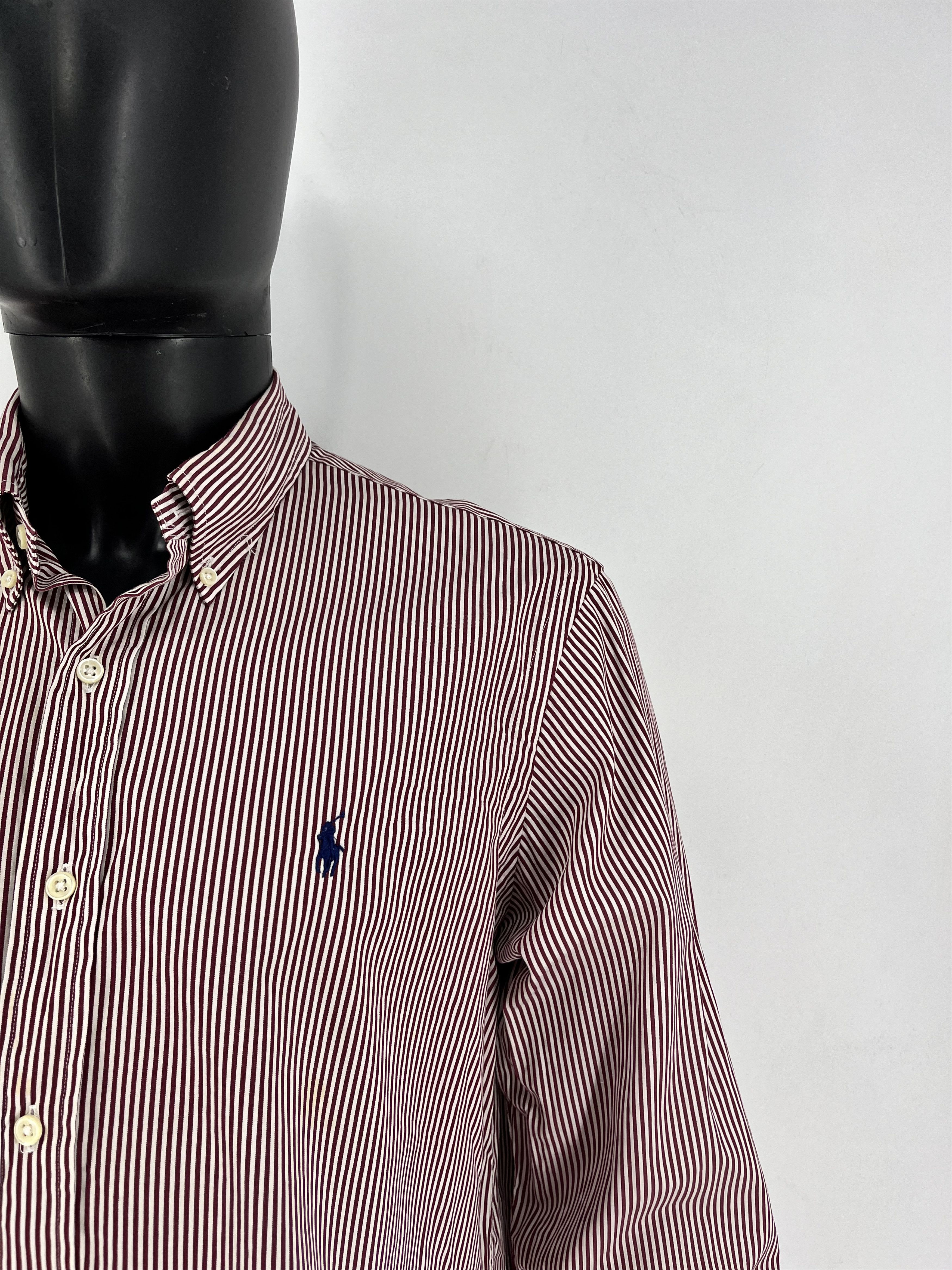 Polo Ralph Lauren × Ralph Lauren × Vintage Vintage Striped Shirt Polo Ralph Lauren Size L Rare Size US L / EU 52-54 / 3 - 6 Thumbnail