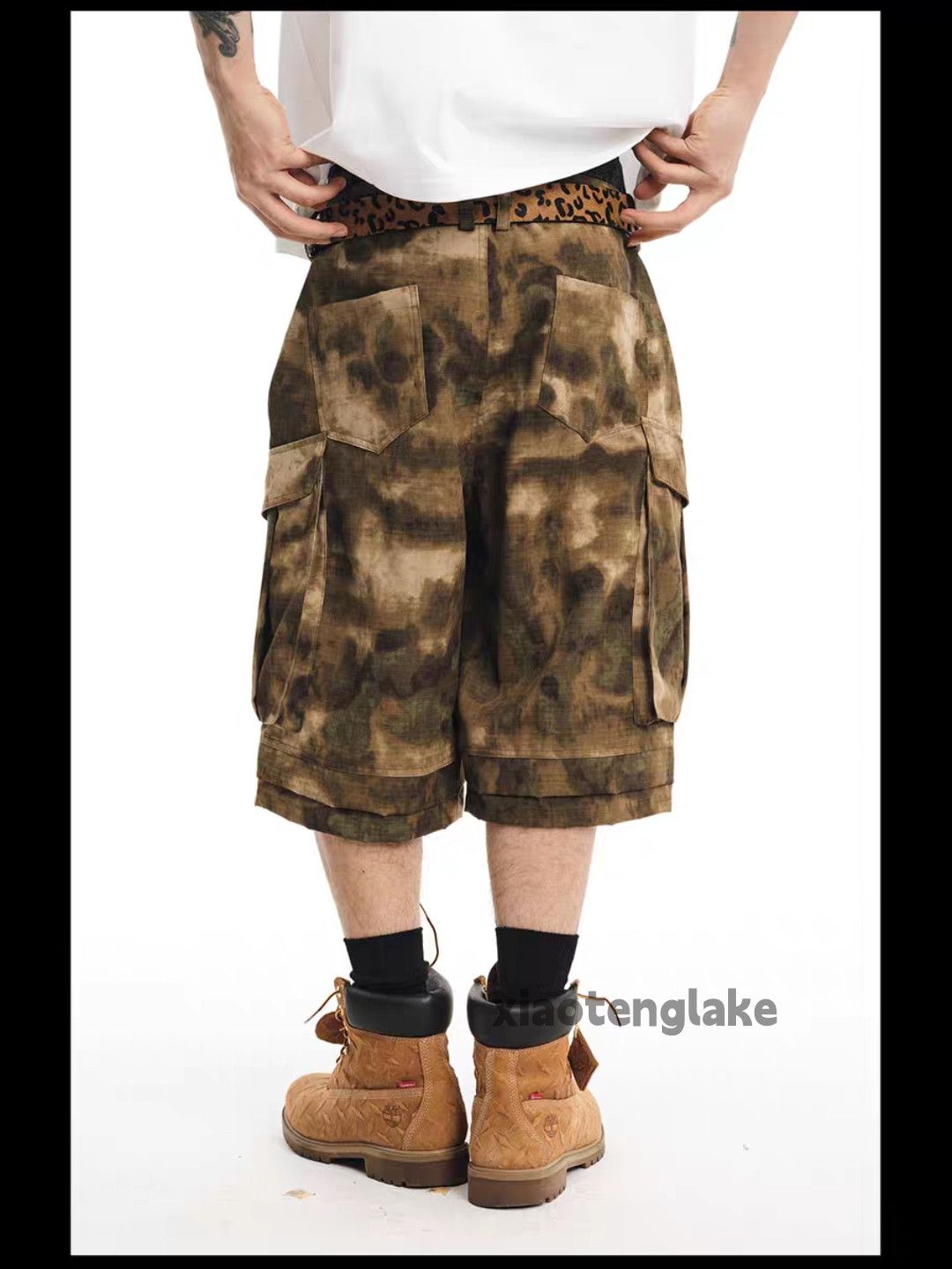 Designer × Japanese Brand × Vintage Utility outdoor workwear tie dye military camo pants Size US 34 / EU 50 - 1 Thumbnail