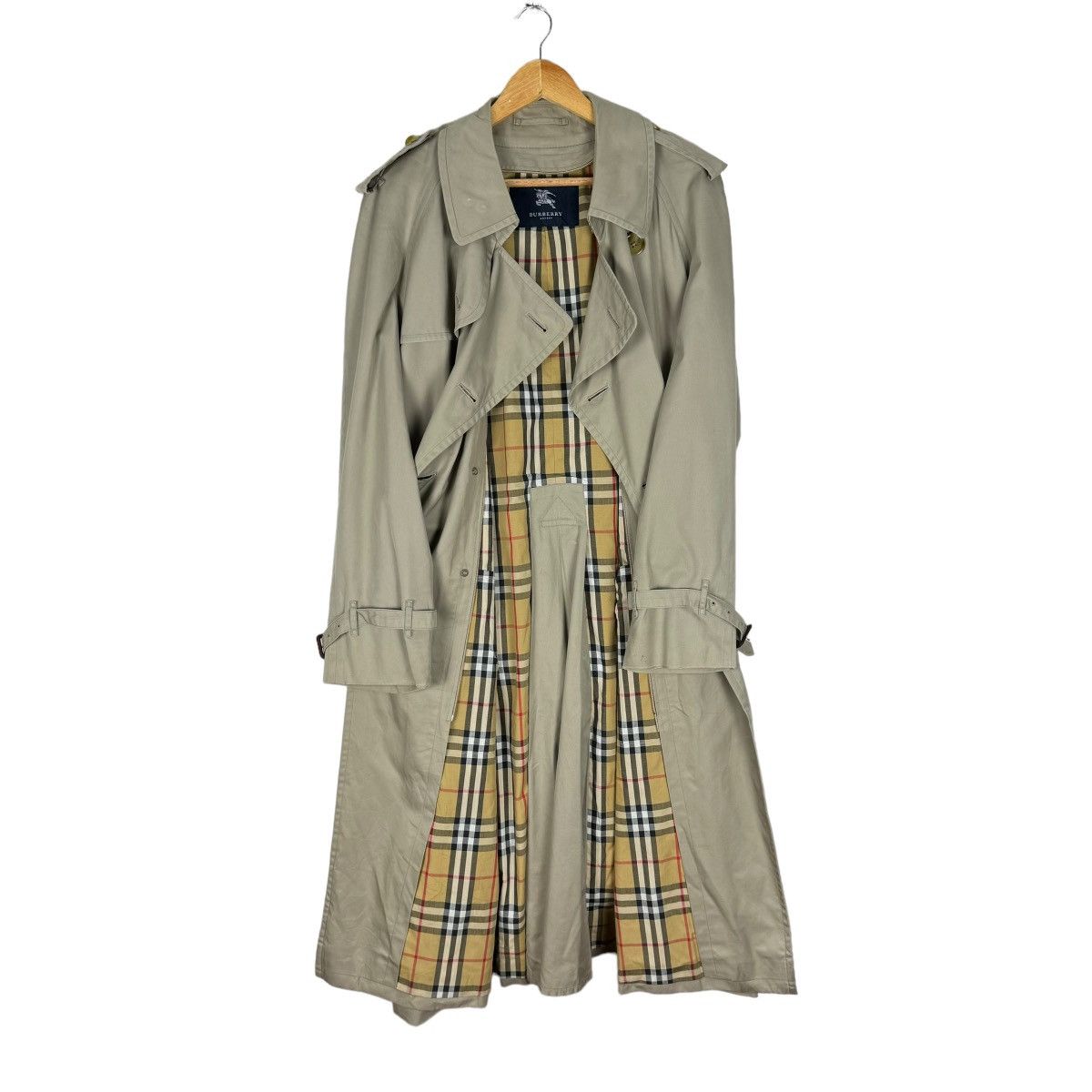 Burberry 🔥BURBERRY LONDON NOVA CHECK TRENCH COAT JACKET Size US L / EU 52-54 / 3 - 1 Thumbnail