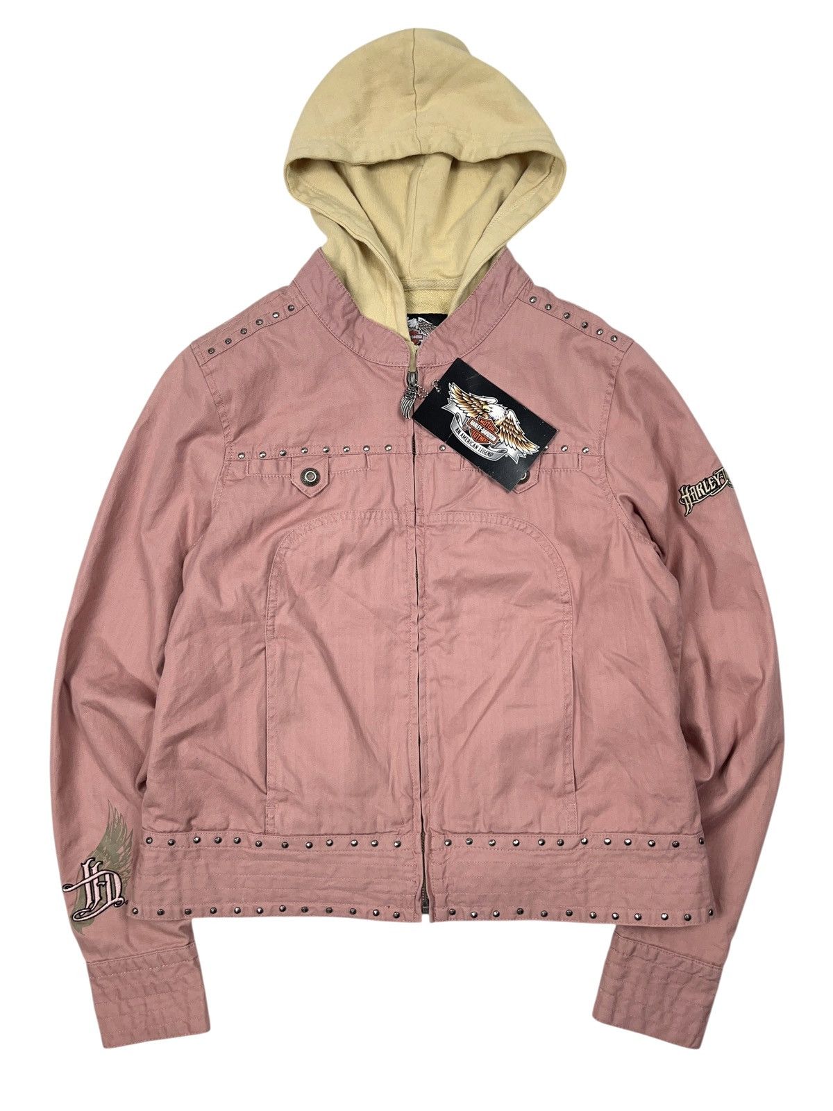 Harley Davidson Vintage y2k Harley Davidson 3 in 1 Jacket Embroidered Size M / US 6-8 / IT 42-44 - 1 Thumbnail