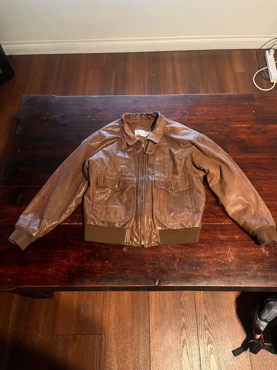 Other Avanti brown leather jacket Size US M / EU 48-50 / 2 - 1 Thumbnail