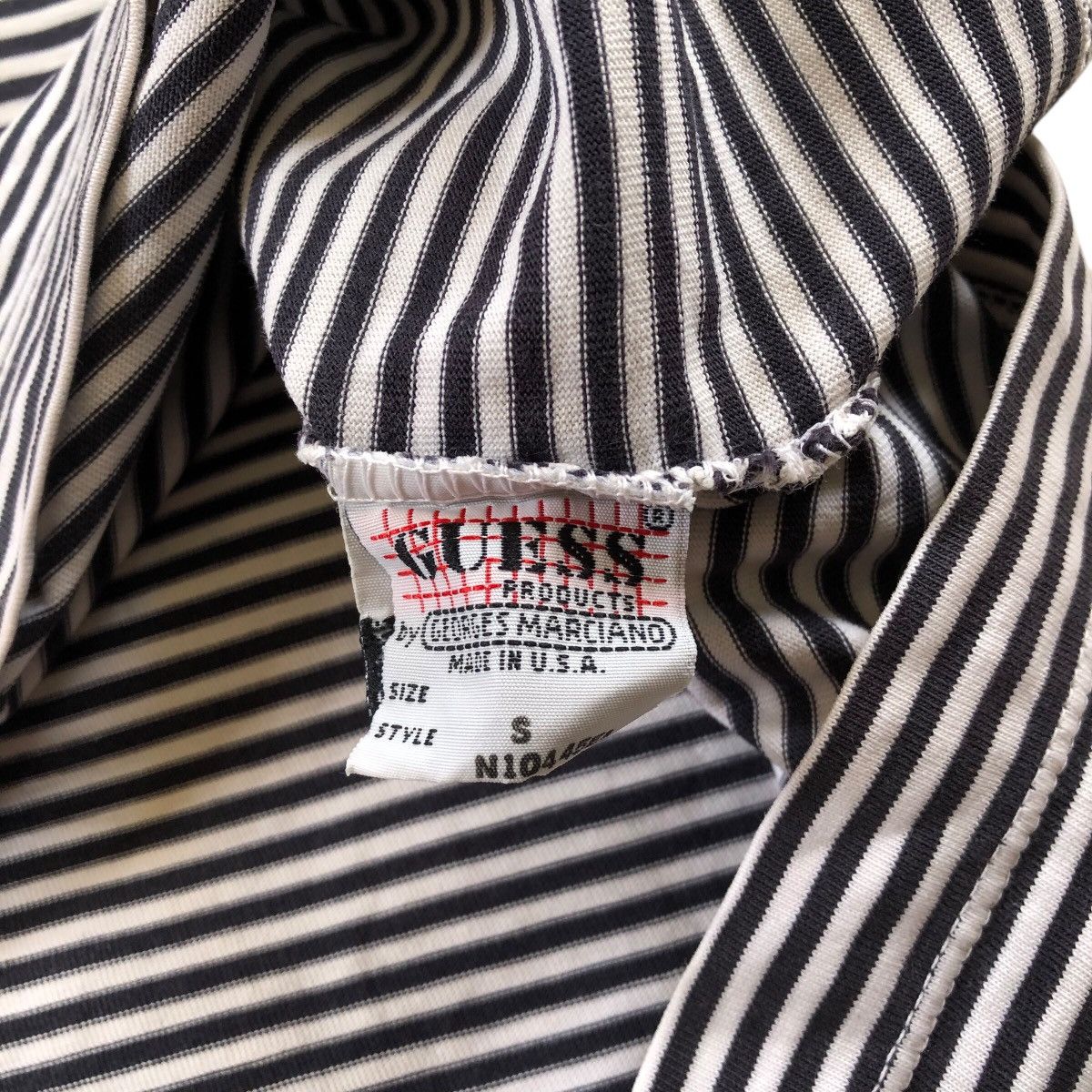 Guess GUESS JEANS by Georges Marciano Stripe Vintage T-Shirt Size US S / EU 44-46 / 1 - 7 Thumbnail
