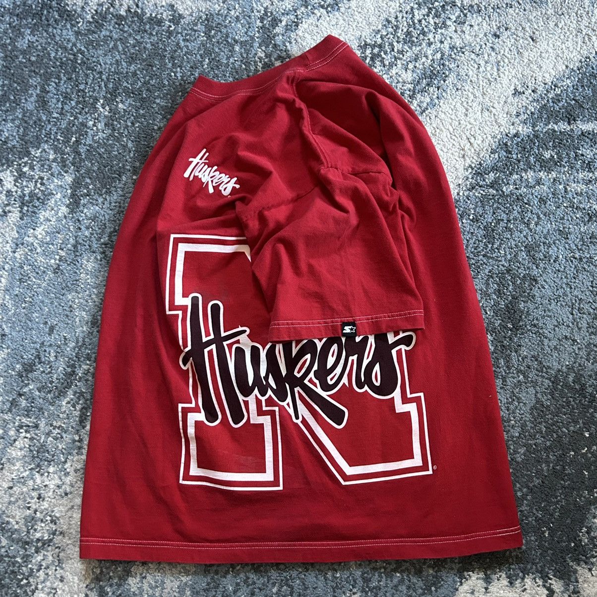 Starter 90s CONTRAST STiTCH NEBRASKA HUSKERS CURSiVE SCRiPT LOGO TOP Size US M / EU 48-50 / 2 - 1 Thumbnail