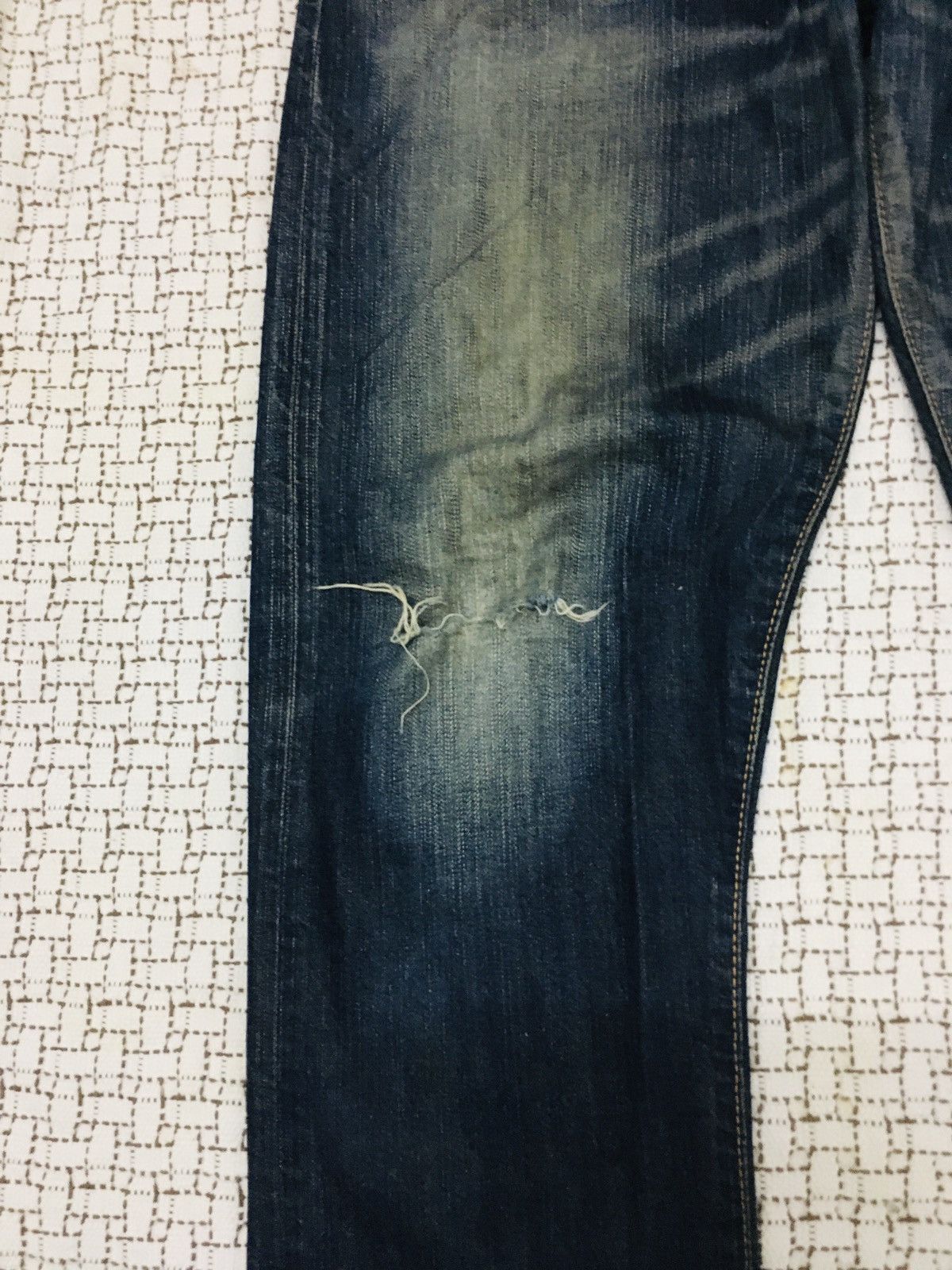 Edwin A06 Edwin Street Wear Distressed Jeans Size US 32 / EU 48 - 14 Thumbnail