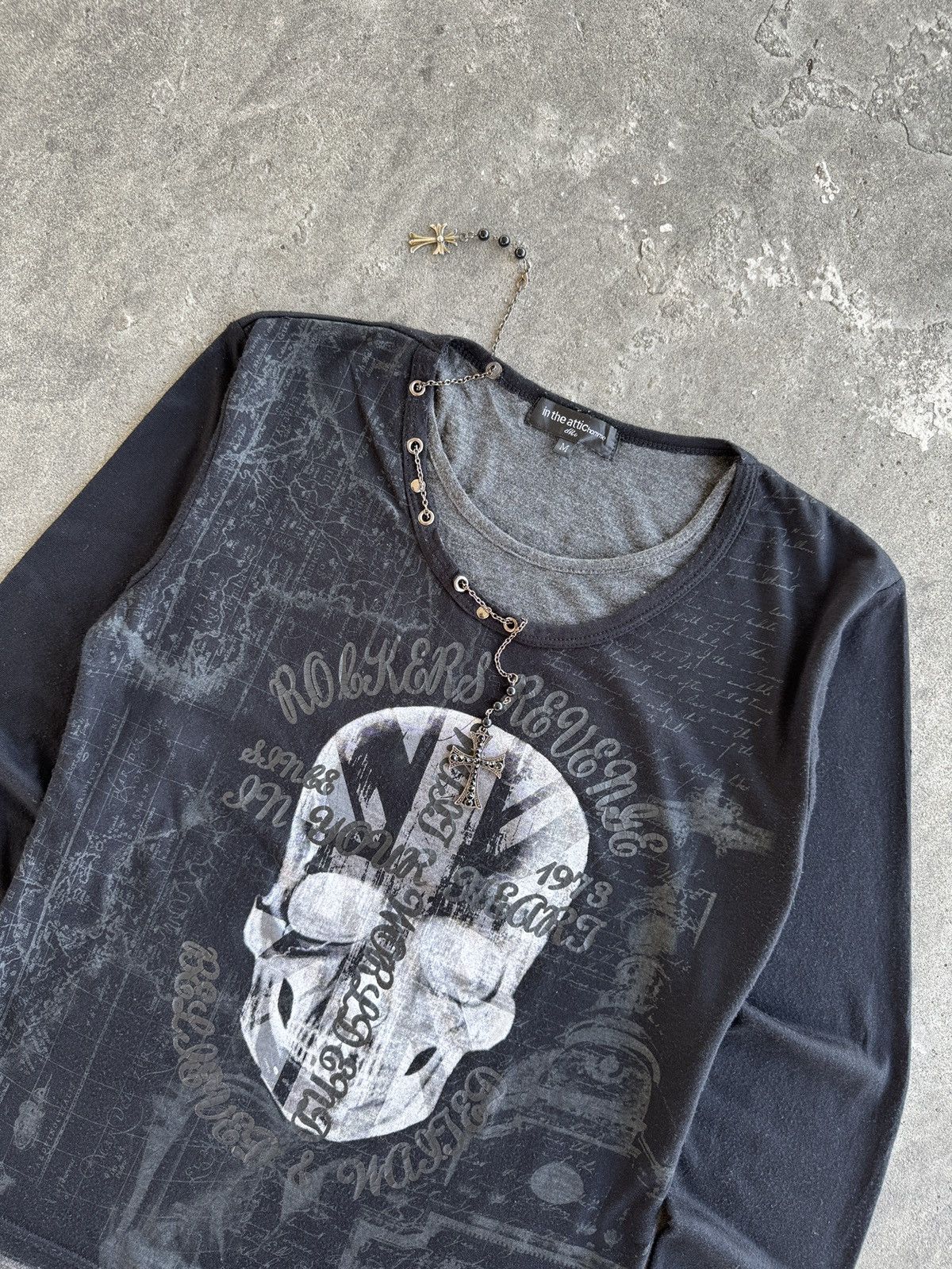In The Attic In The Attic Homme Seditionaries Poem Cyber Gothic Punk Tee Size M / US 6-8 / IT 42-44 - 4 Thumbnail