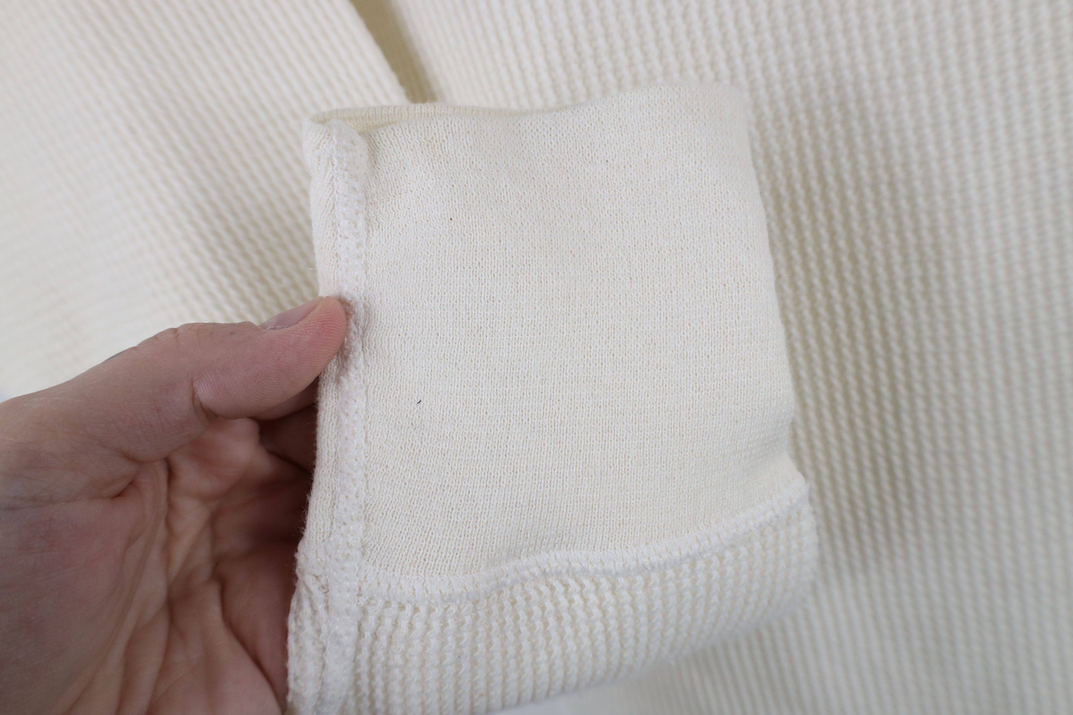Vintage Vintage 70s Streetwear Waffle Knit Long Sleeve T-Shirt Size US XL / EU 56 / 4 - 7 Thumbnail