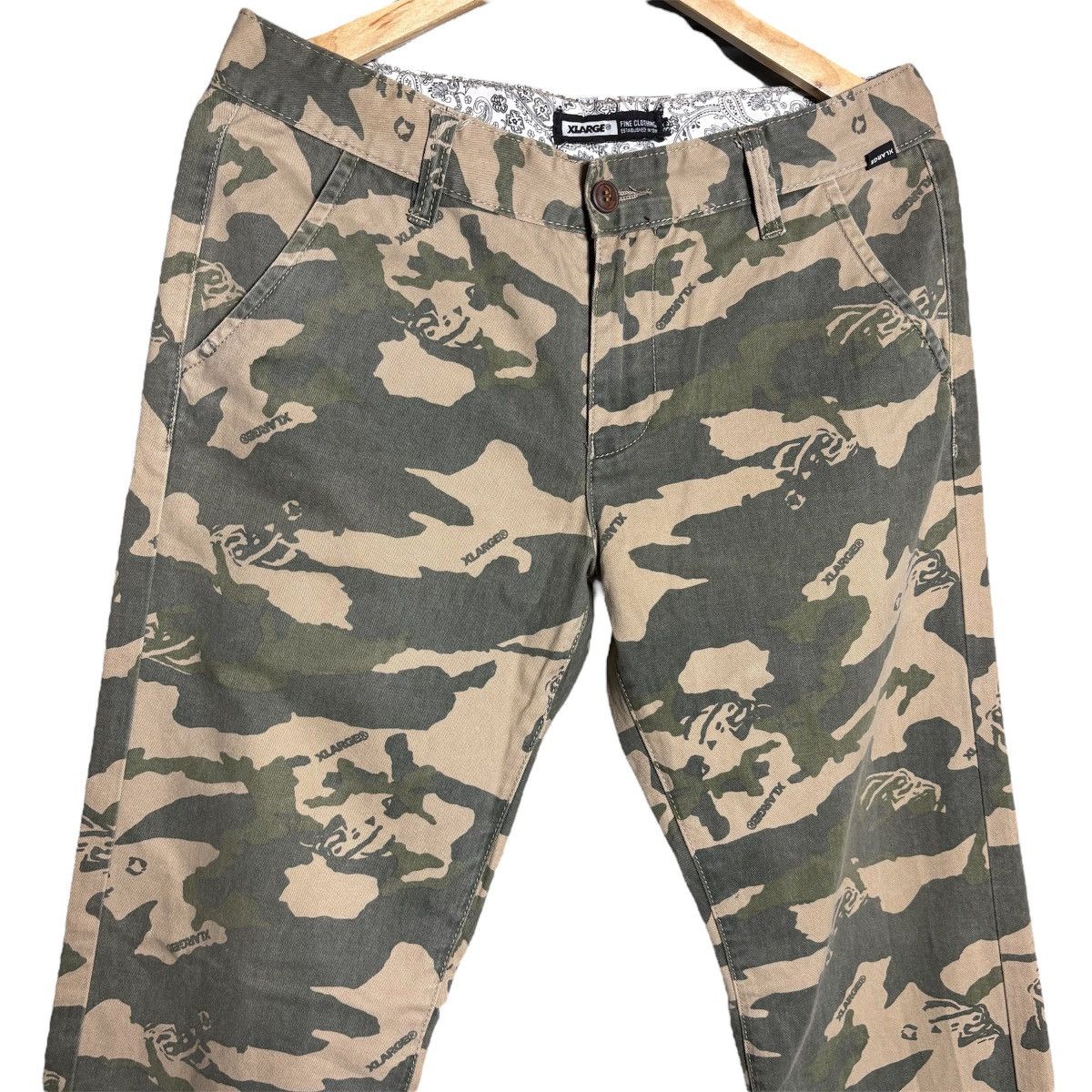 Vintage × X-LARGE Vintage X Large Skateboard Camo Pants Size US 32 / EU 48 - 3 Thumbnail