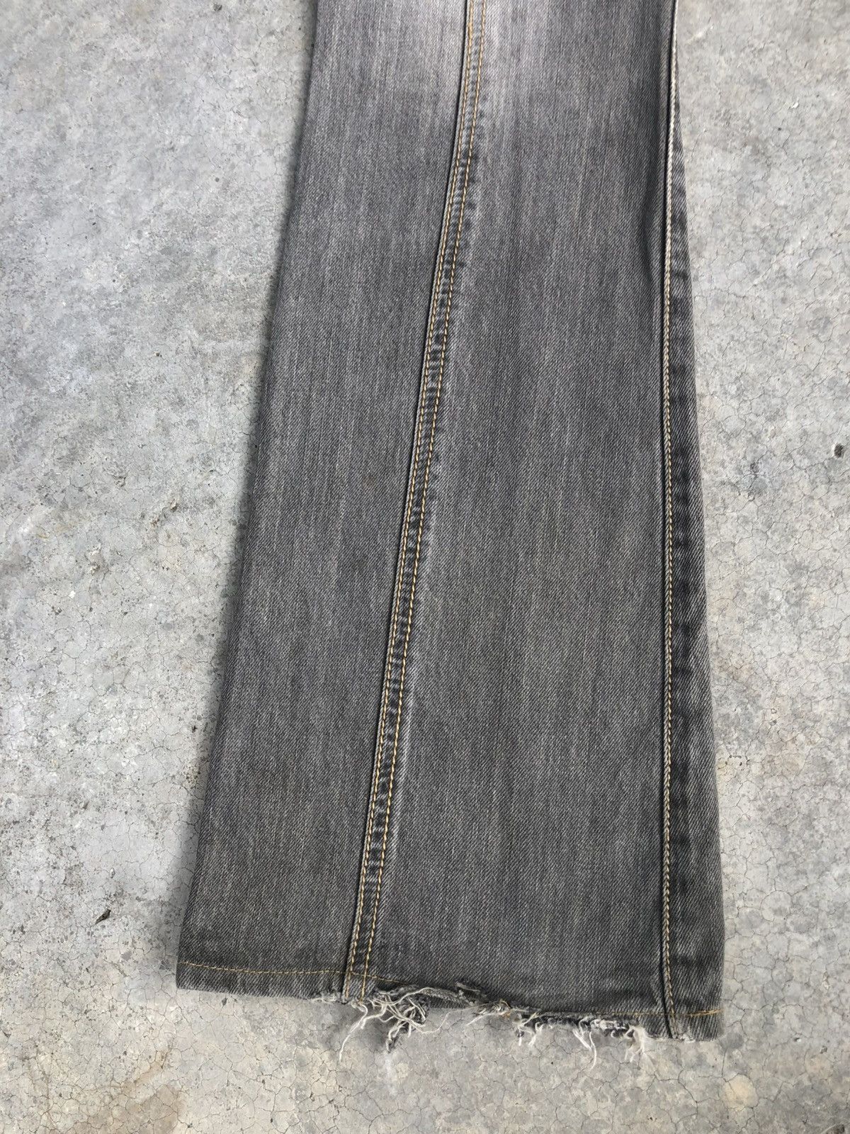 If Six Was Nine Japanese Morgan Homme Flared Jeans Distressed Denim Size US 31 - 12 Thumbnail
