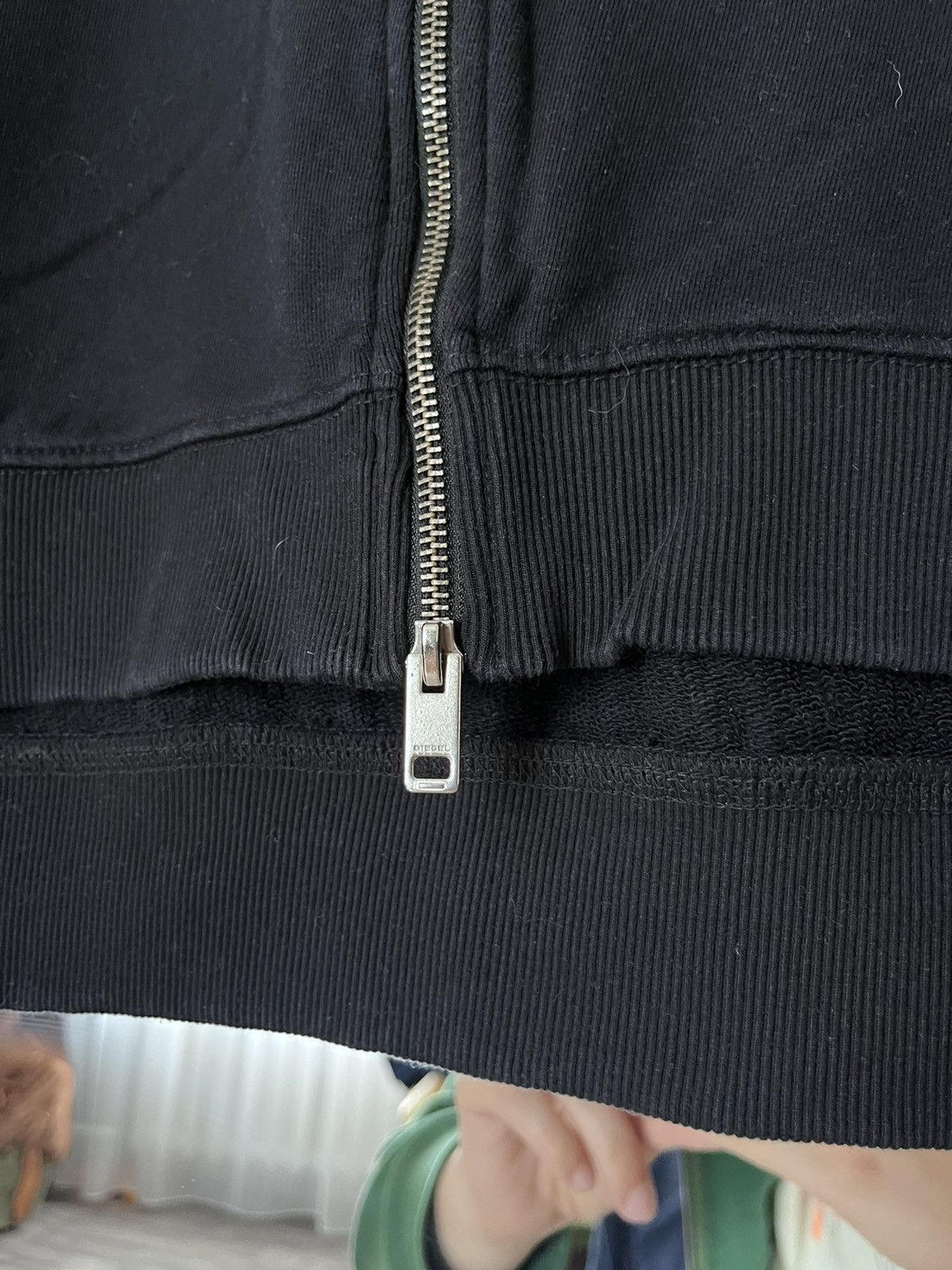 Diesel Diesel Zip Crop Sweatshirt Black Avant Garde V Size XS / US 0-2 / IT 36-38 - 3 Thumbnail