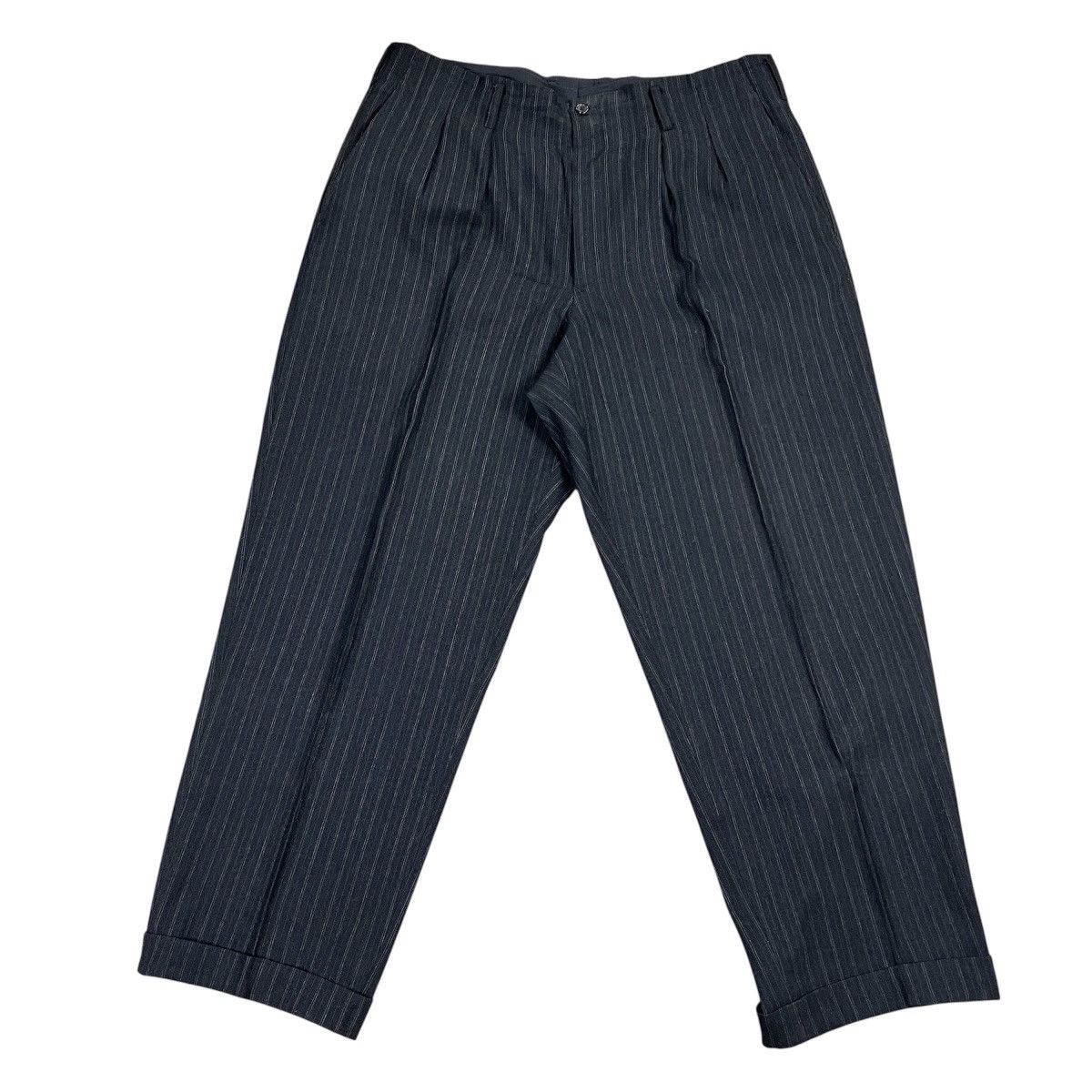 Yohji Yamamoto Yohji Yamamoto Costume D’Homme Pinstripe Wool Suit Archive Size 46R - 12 Thumbnail