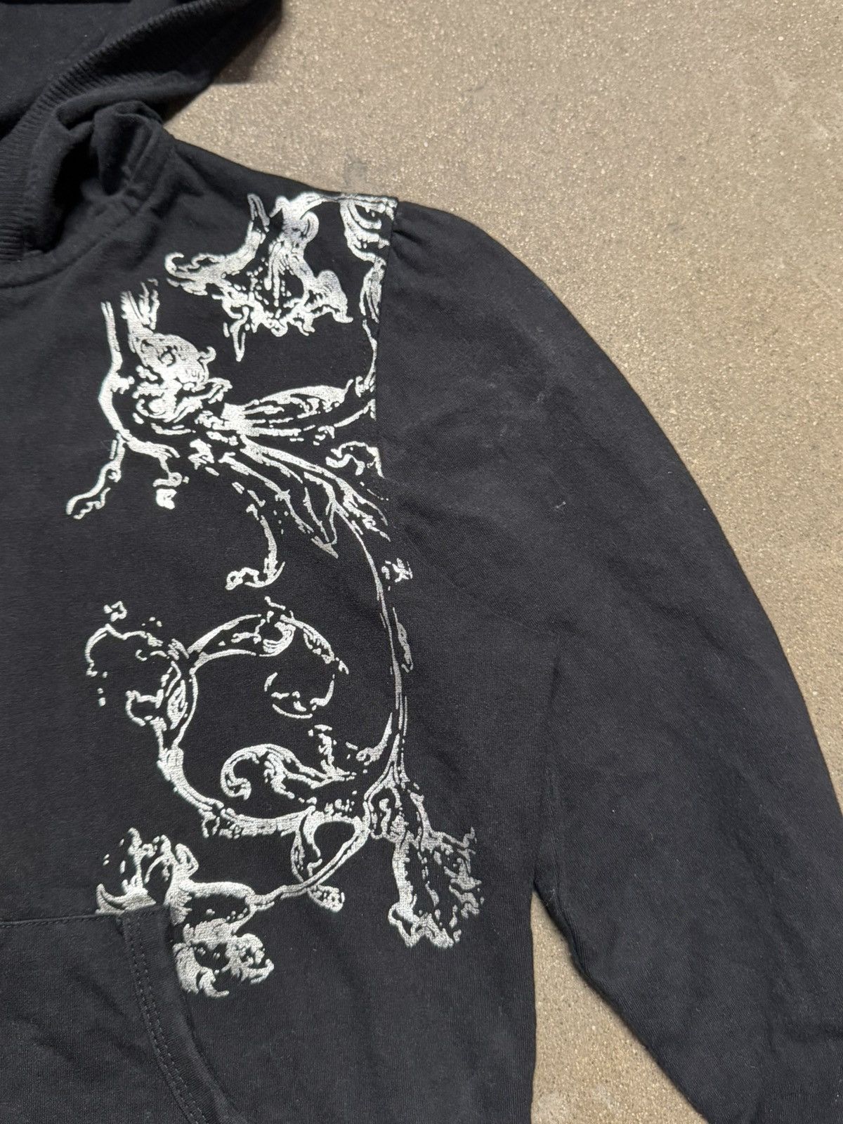 Vintage Vintage Y2K gothic emo zip up hoodie extra small Size XS / US 0-2 / IT 36-38 - 3 Thumbnail