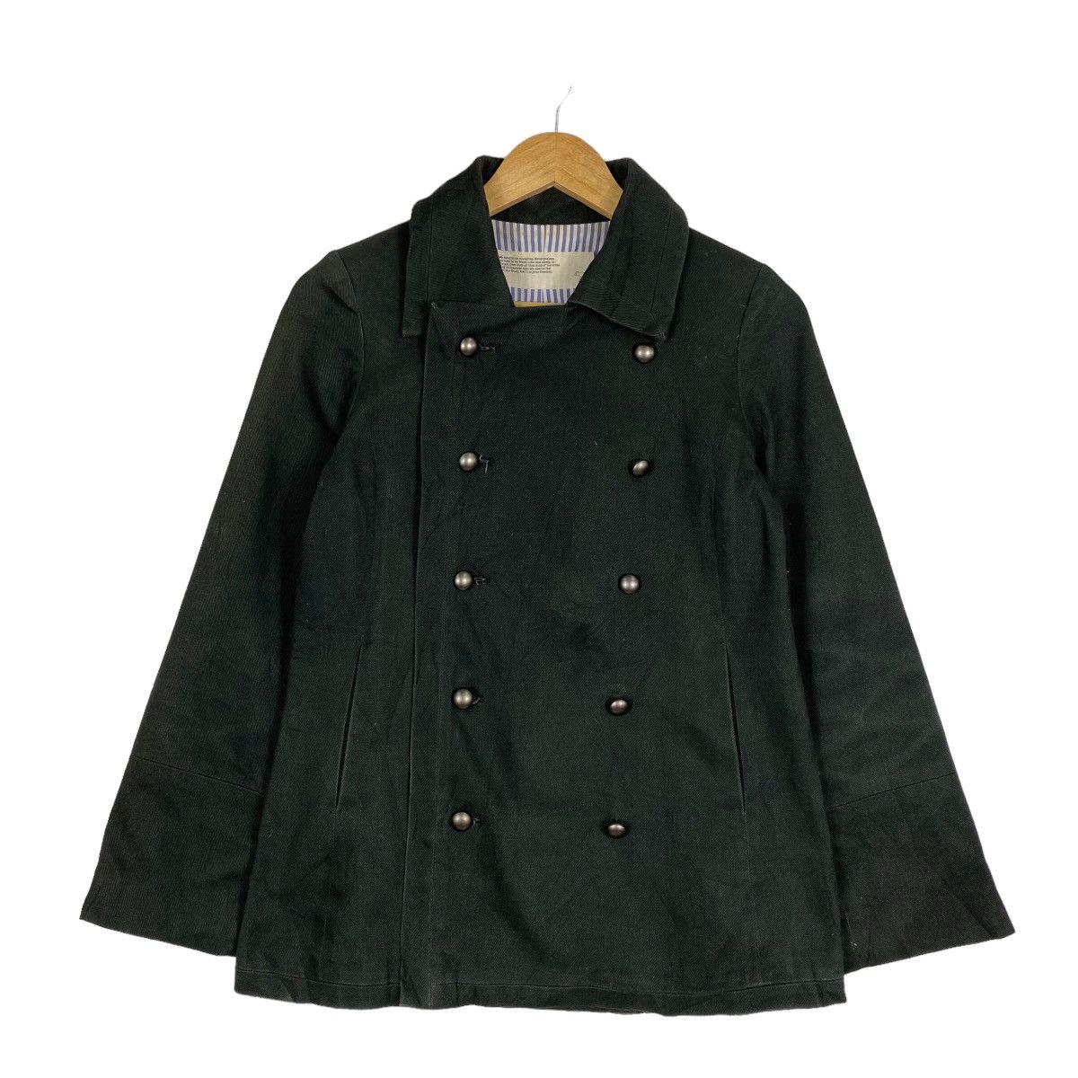 image of Needles Japanase Double Breast Coat in Black, Men's (Size Medium)