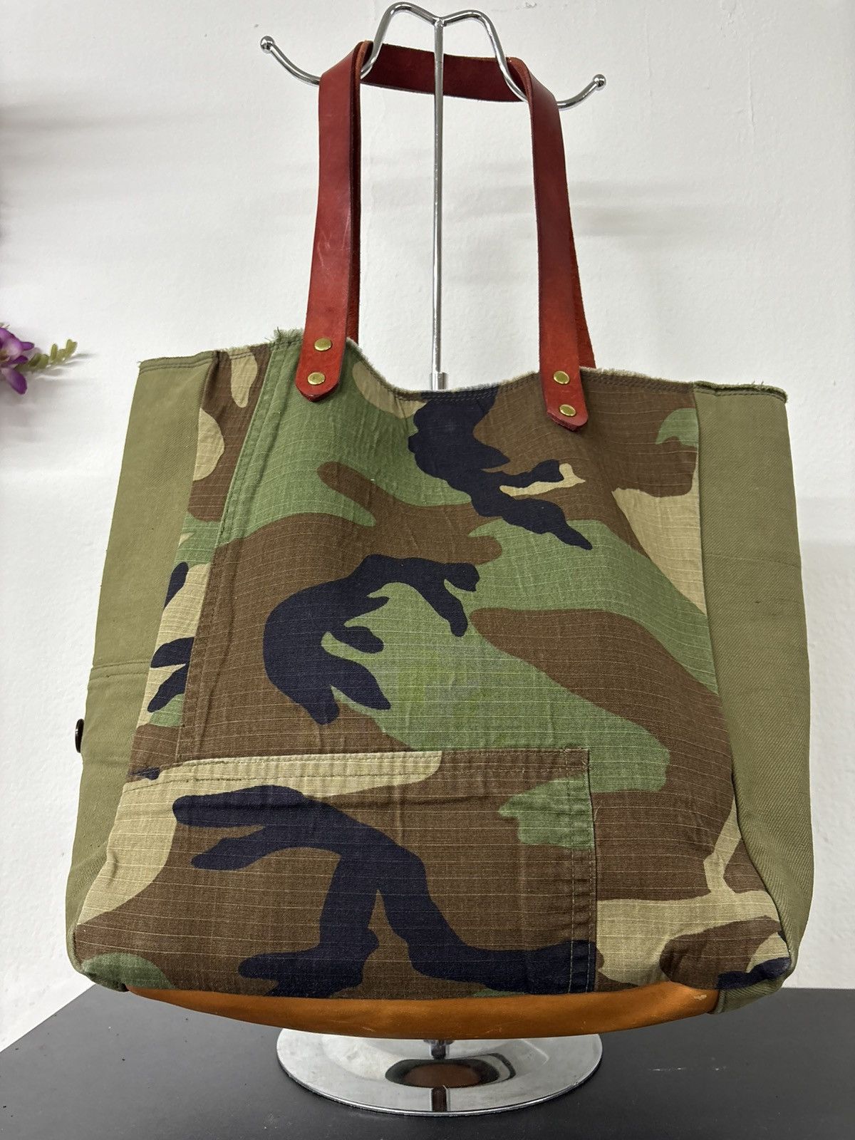 Engineered Garments Boro Denim Patchwork Tote Bag Military Handmade Chanel Style Size ONE SIZE - 11 Thumbnail