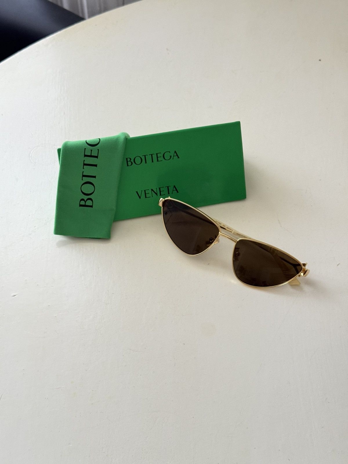 Bottega Veneta Bottega Veneta Sunglasses Bv 1186 S Gold Size ONE SIZE - 1 Thumbnail