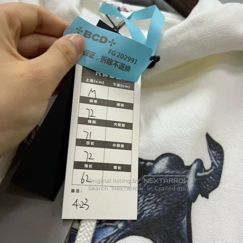 Balenciaga Balenciaga White Pattern Letter Logo Hoodie Size US M / EU 48-50 / 2 - 6 Thumbnail
