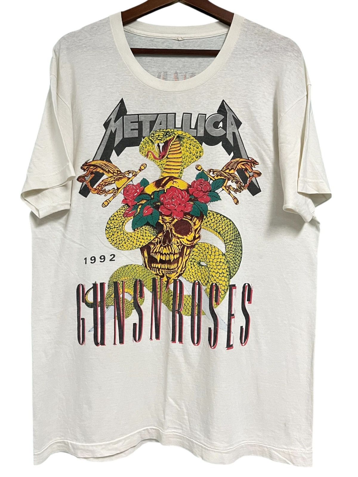 Band Tees Vintage Metallica Guns N Roses 90s t shirt Size US L / EU 52-54 / 3 - 1 Thumbnail