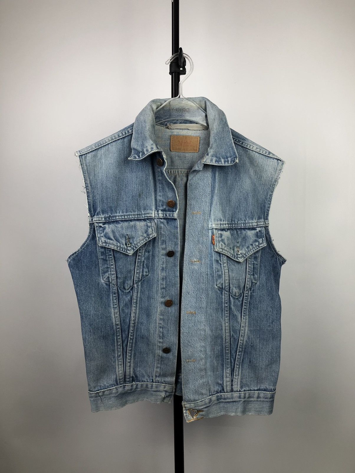 Vintage Levi’s BIG E cut top off denim vest