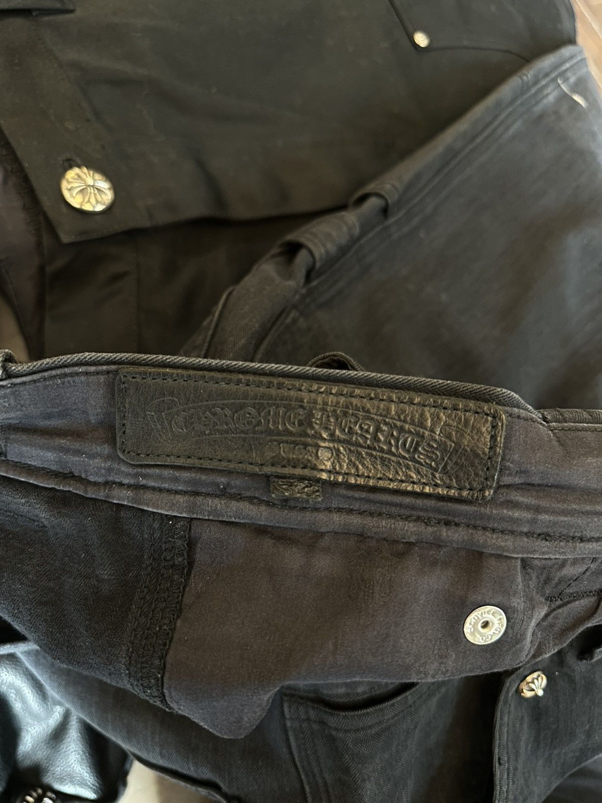 Chrome Hearts CHROME HEARTS CROSS PATCHED CARPENTERS Size US 34 / EU 50 - 7 Thumbnail