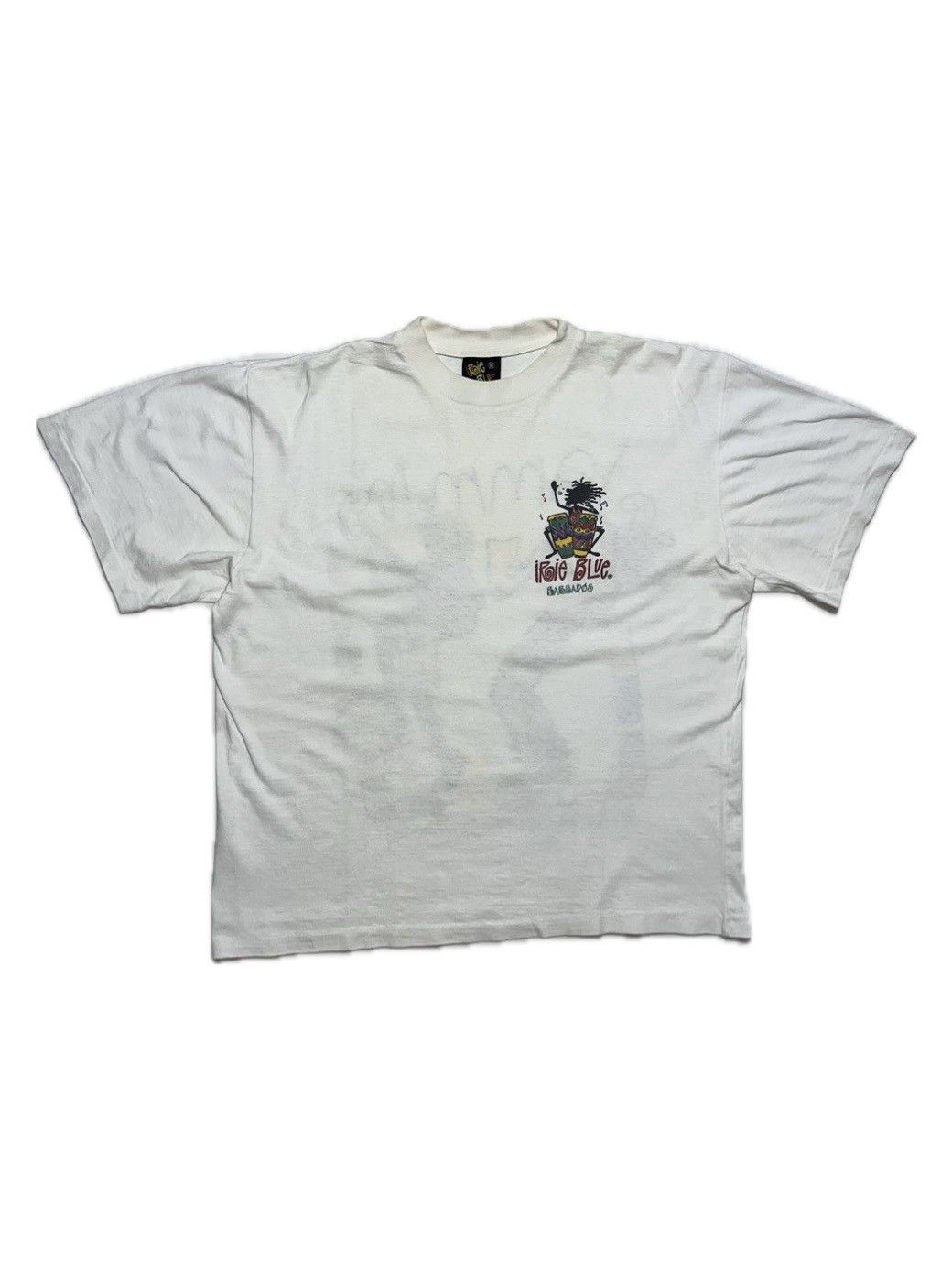 Stussy vtg single stitch boxy cropped irie blue graphic tee Size US L / EU 52-54 / 3 - 2 Thumbnail