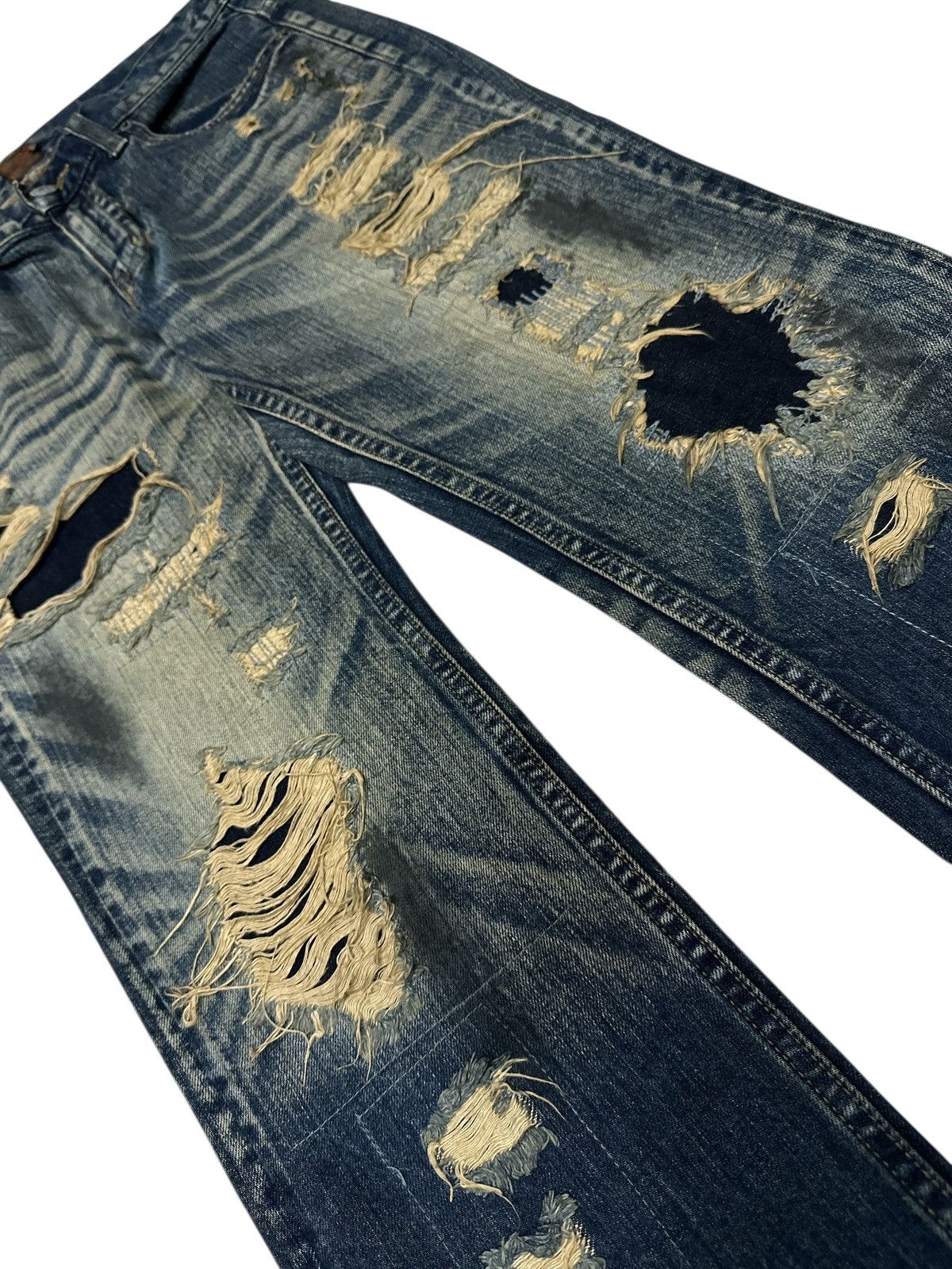 Kapital Distress JackRose Crazy Design 🎌💥 Size US 32 / EU 48 - 5 Thumbnail