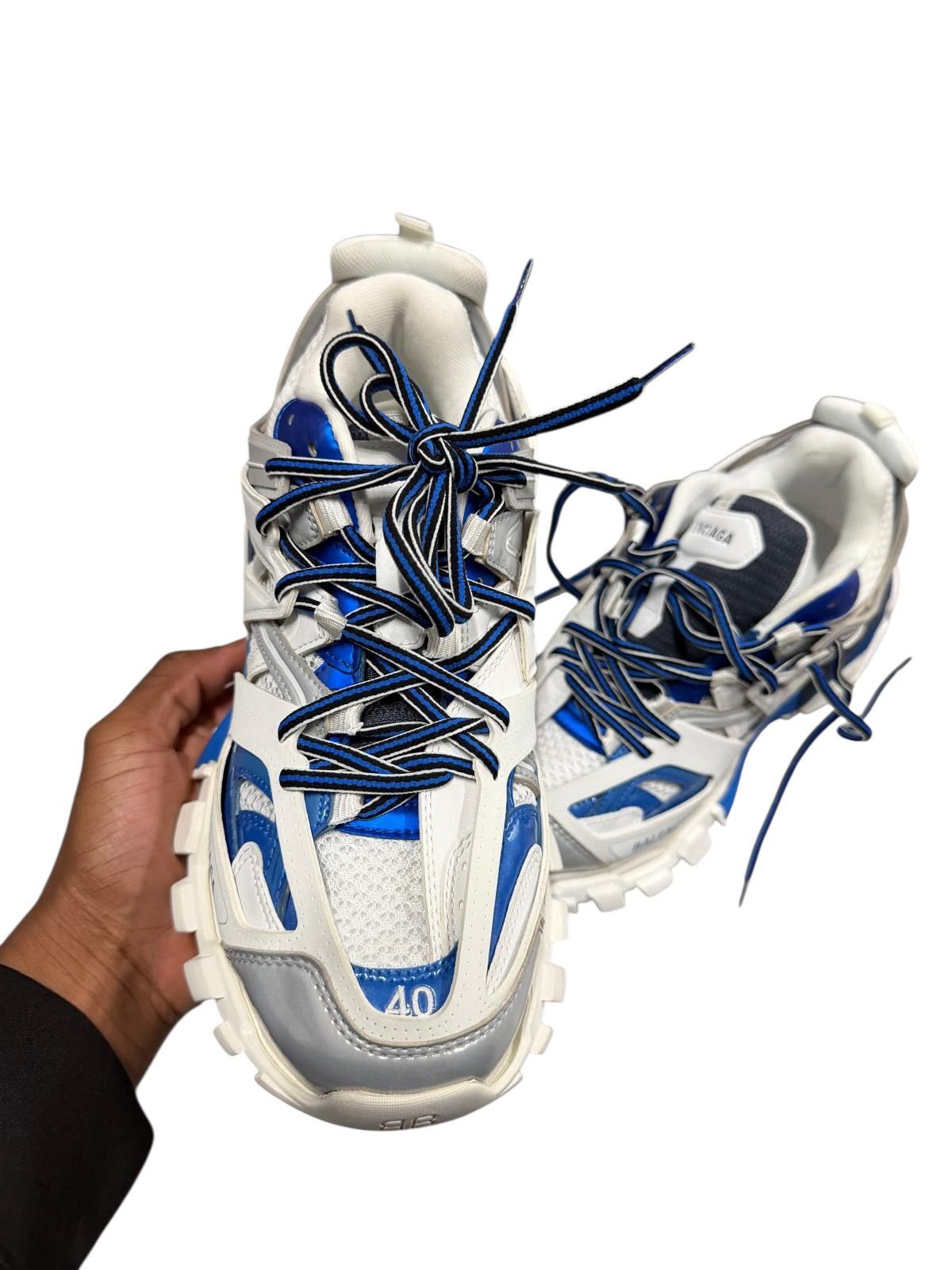 Balenciaga Balenciaga Track Runner Blue/White Size US 7 / EU 40 - 2 Thumbnail