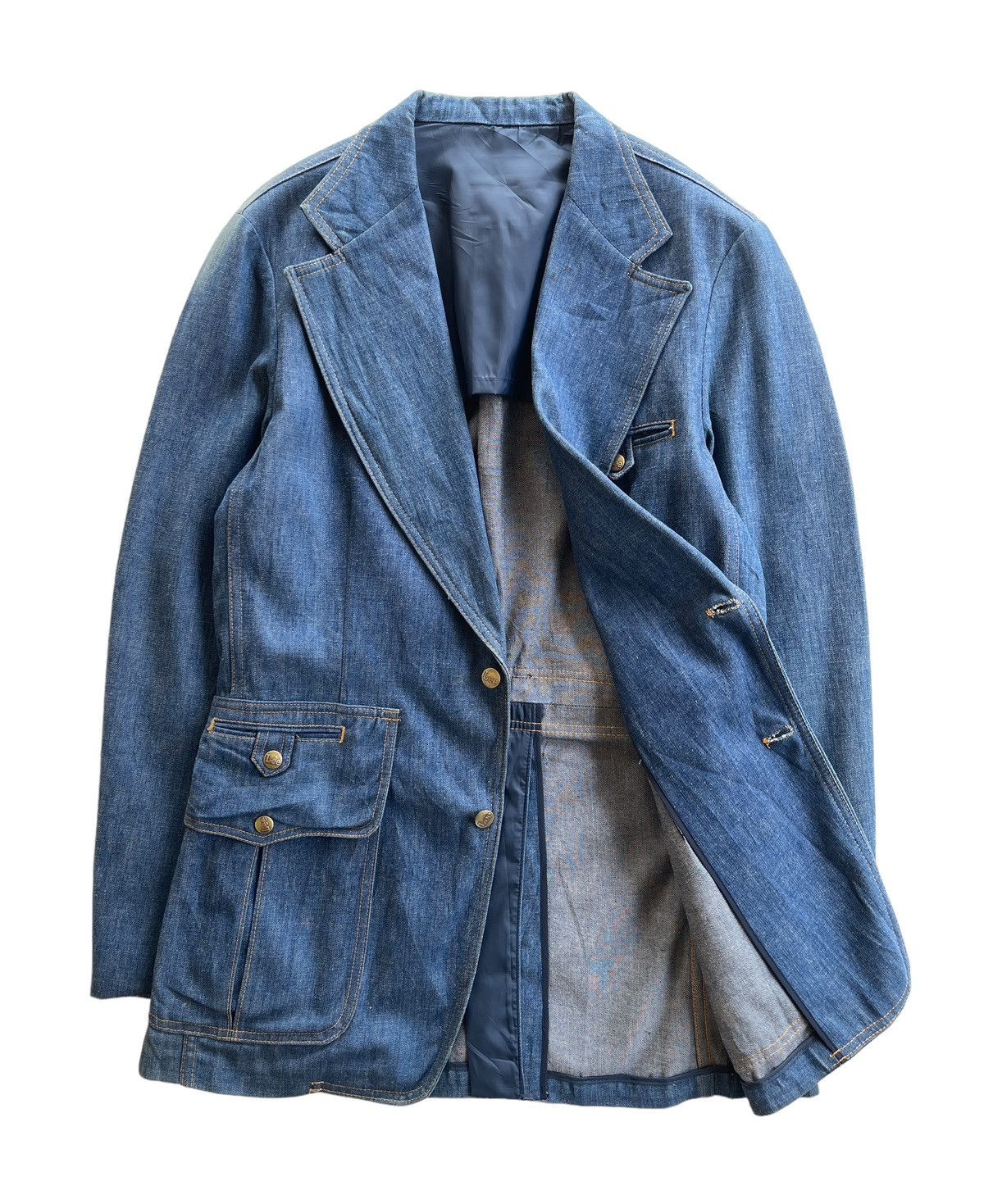 Lee Rare!!! True 70s Lee Sanfor Set Denim Jacket Size US M / EU 48-50 / 2 - 2 Thumbnail