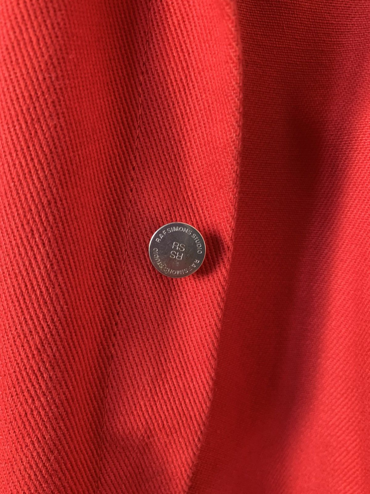 Raf Simons Raf Simons Red Denim shirt patch aw 18/19 Size US S / EU 44-46 / 1 - 9 Thumbnail