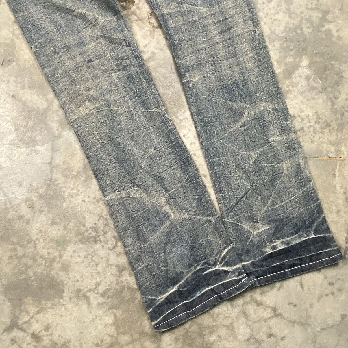 If Six Was Nine × Japanese Brand × Le Grande Bleu (L.G.B.) Menz Jeans Snake Acid Washed Bondage Jeans Size US 34 / EU 50 - 9 Thumbnail