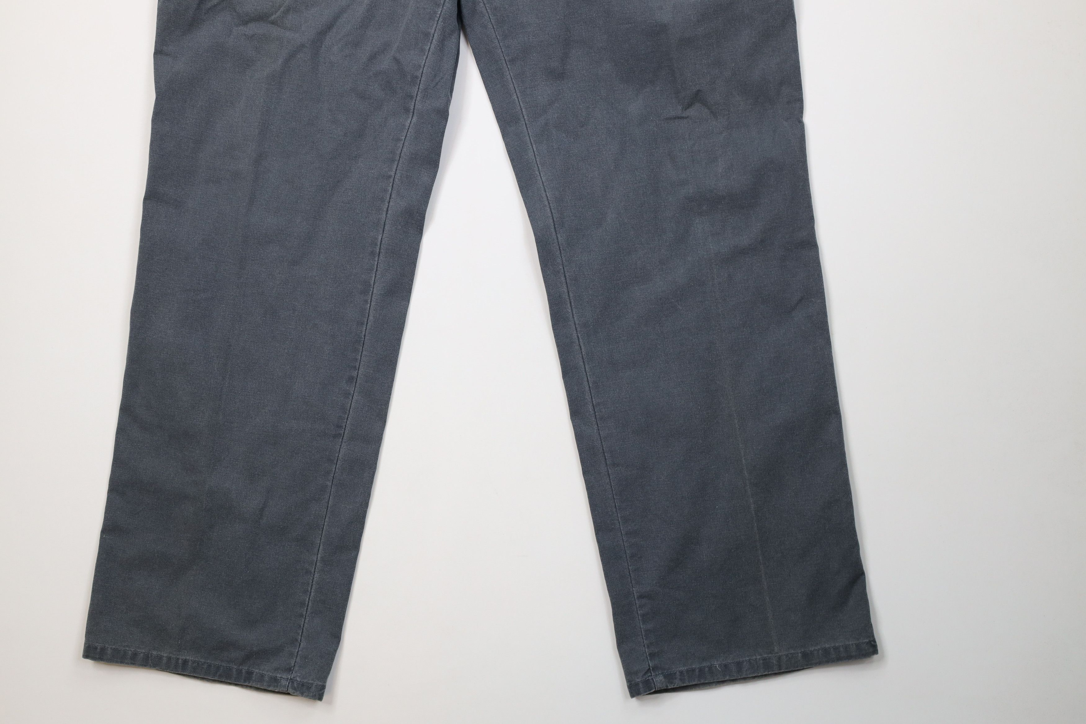 Vintage Vintage 90s Streetwear Stonewash Canvas Wide Leg Pants Size US 38 / EU 54 - 4 Thumbnail