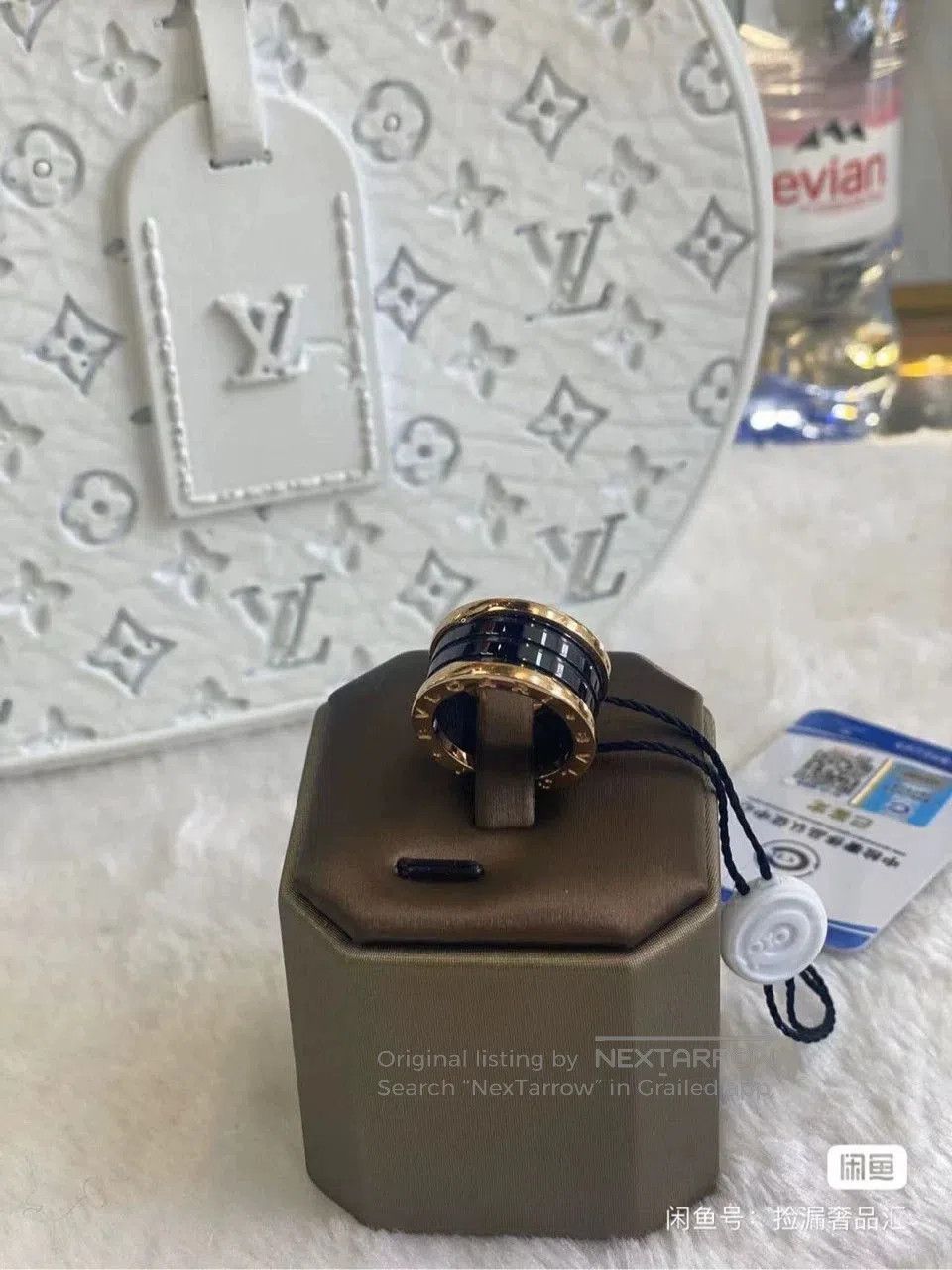 Bvlgari Bvlgari Rose Gold Black Ceramic Ring. Size ONE SIZE - 2 Thumbnail